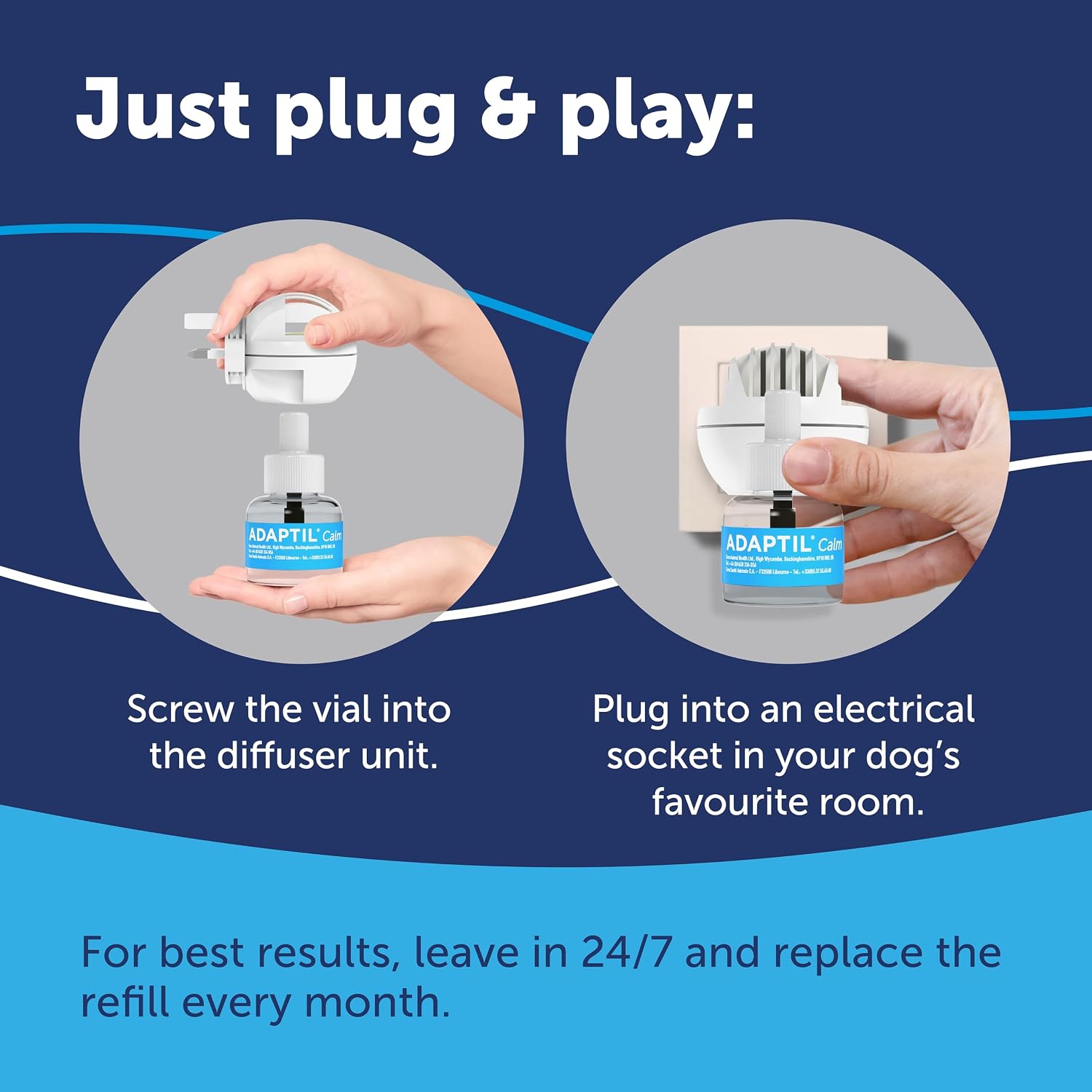 Thumbnail 6 de Adaptil Calm Home Diffuser for Dogs with 30 Day Refill – Calming pheromone diffuser to ease anxiety in dogs