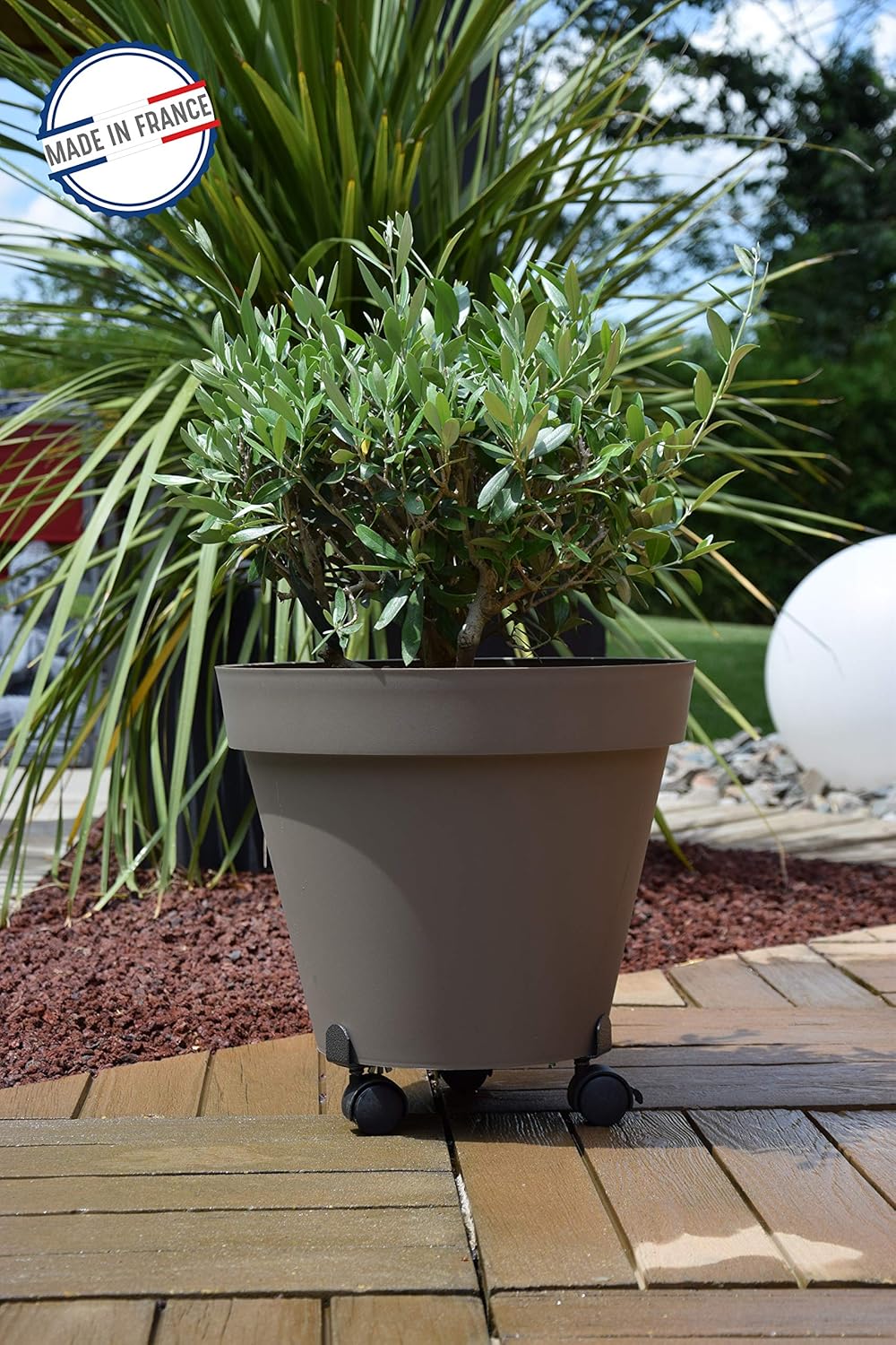 Detalle 1 de Roule-plante extensible 27-37 cm Anthracite