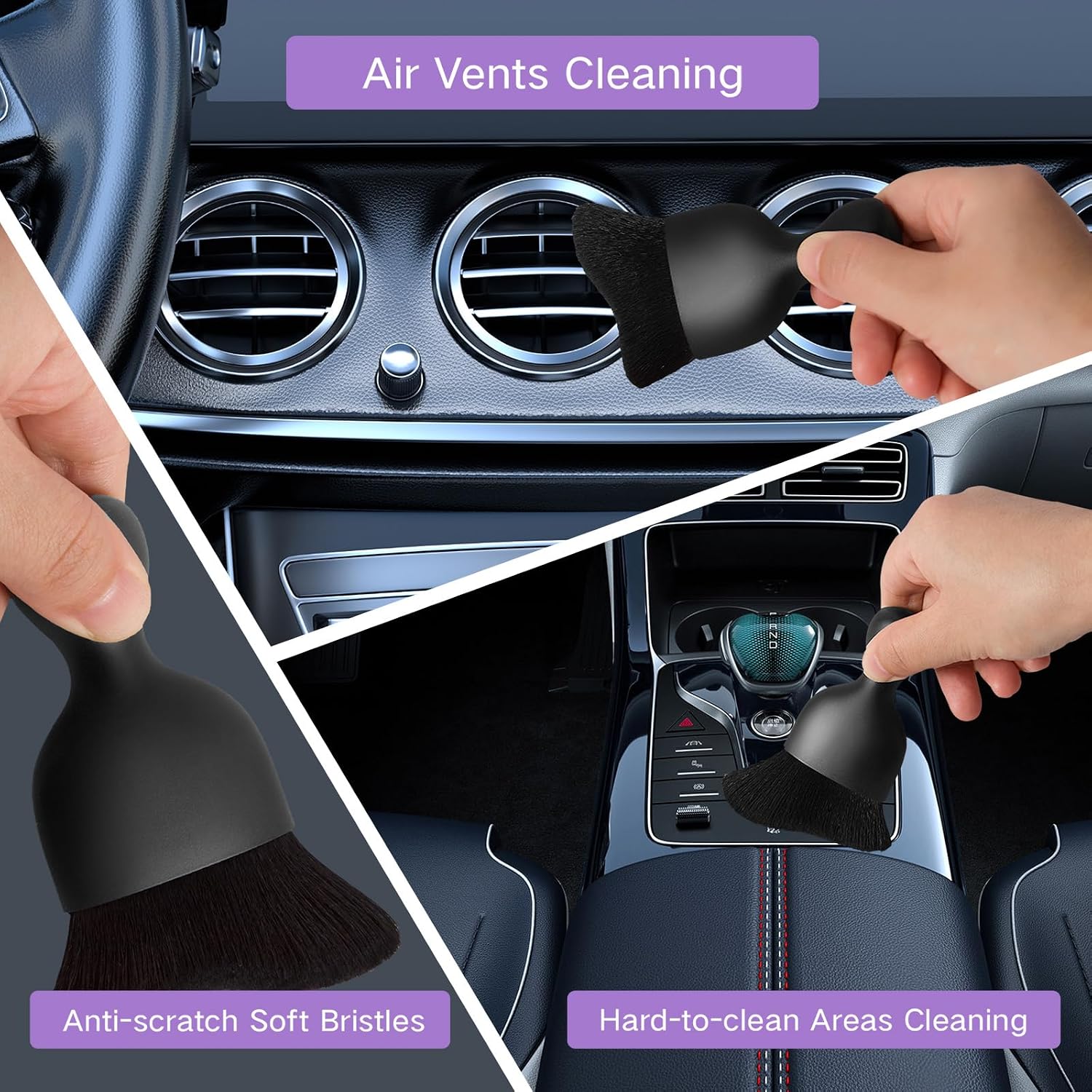 Thumbnail 6 de Qydipclin Windshield Cleaner Tool Kit with 4 Microfiber Pads