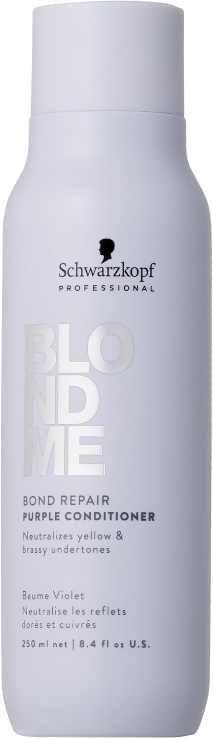 Detalle de Schwarzkopf BLONDME Bond Repair Purple Conditioner