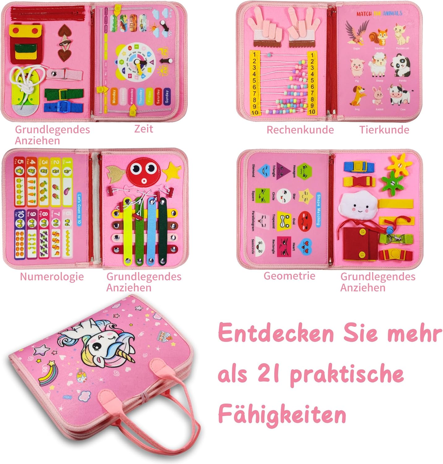 Detalle 2 de LearnToy Montessori Busy Board