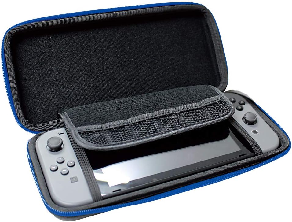 Detalle 2 de アローン ALG-NSEVBL Nintendo Switch用EVAポーチ 有機ELモデル対応・カード6枚収納