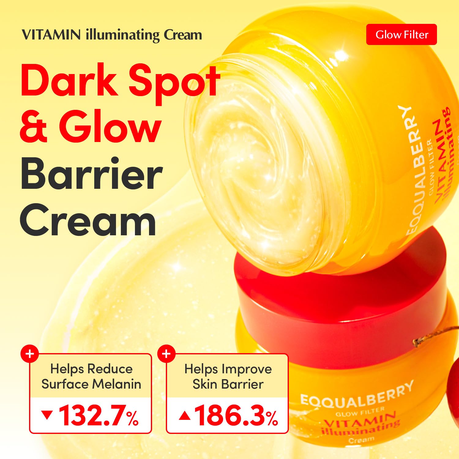 Thumbnail 1 de EQQUALBERRY Vitamin Illuminating Cream (Vitamin C, 5% Niacinamide, 3% TXA) for Dark Spots & Brightening