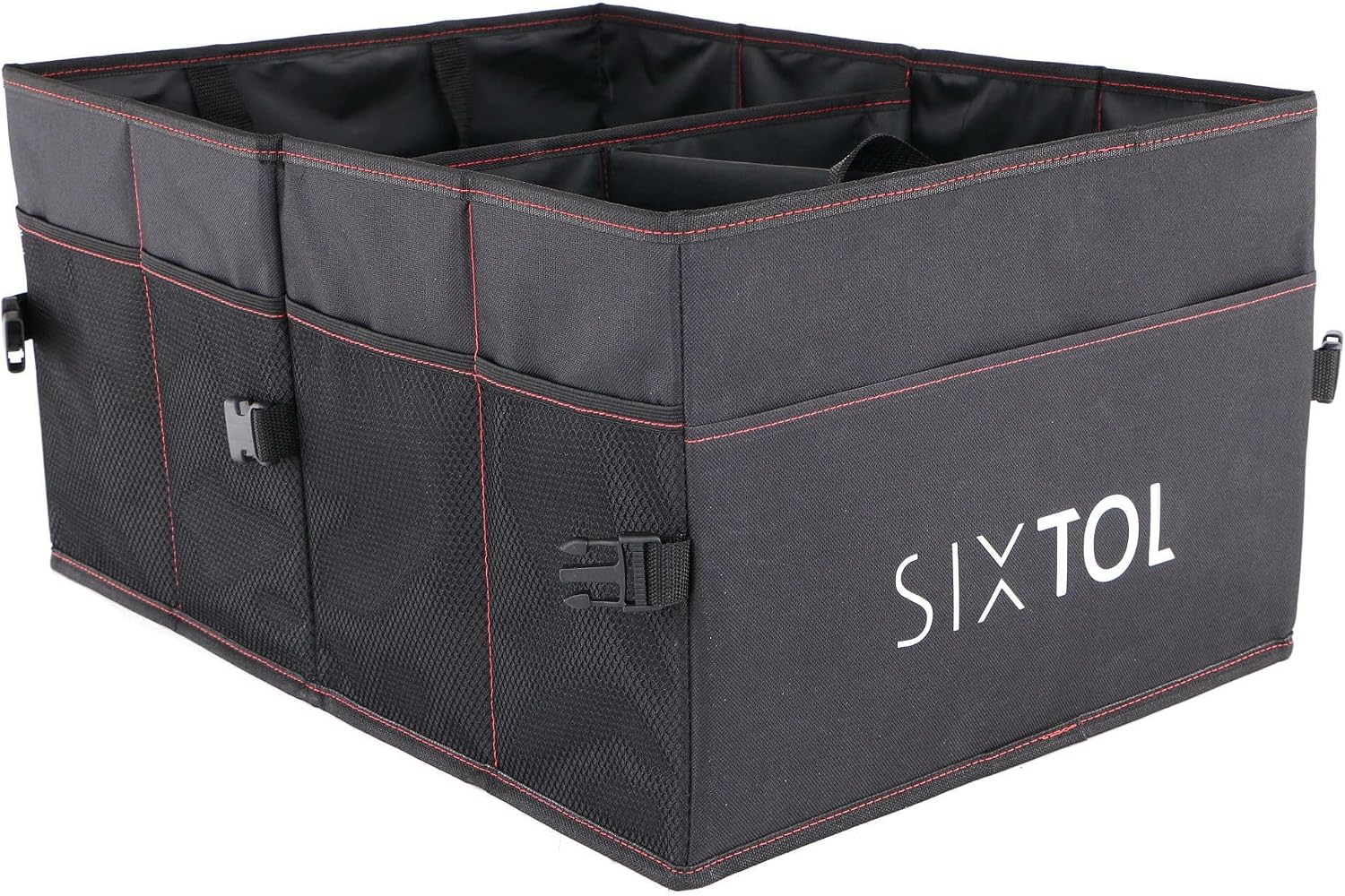 Detalle 1 de SIXTOL Car Compact 14 – składany organizer do bagażnika, wodoodporny, 14 przegródek