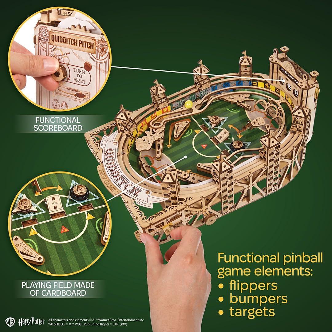 Thumbnail 3 de UGEARS 3D Puzzle Harry Potter Quidditch Flipper – Maquette en Bois à Construire