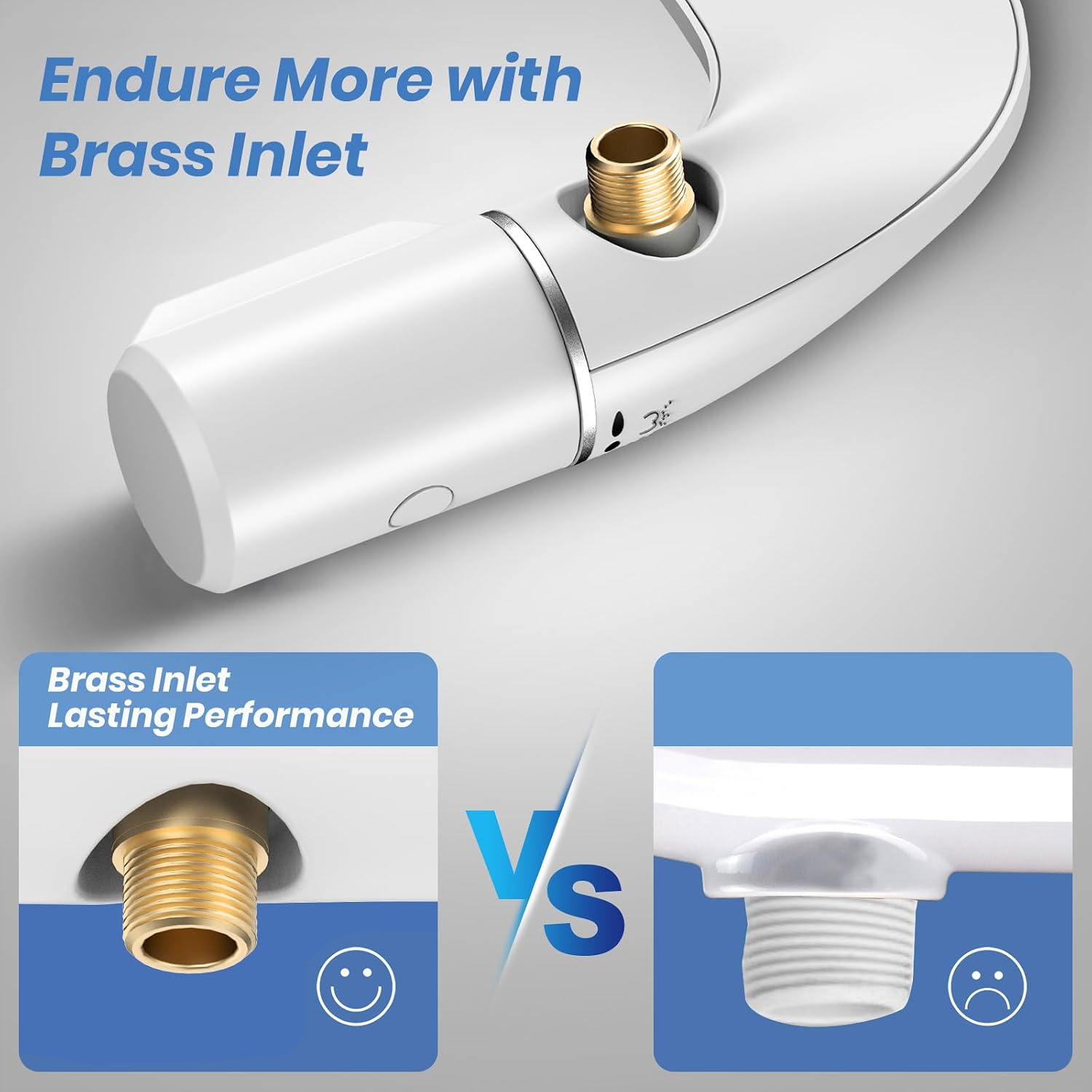 Detalle de SHIKITEK LCKMK-001W-CA Bidet Attachment, Ultra-Slim, Non-Electric, Dual Nozzle