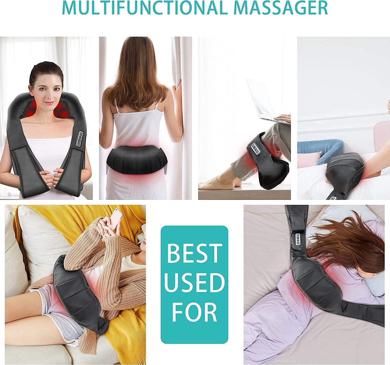 Detalle de AERLANG Nackenmassagegerät mit Wärme Shiatsu