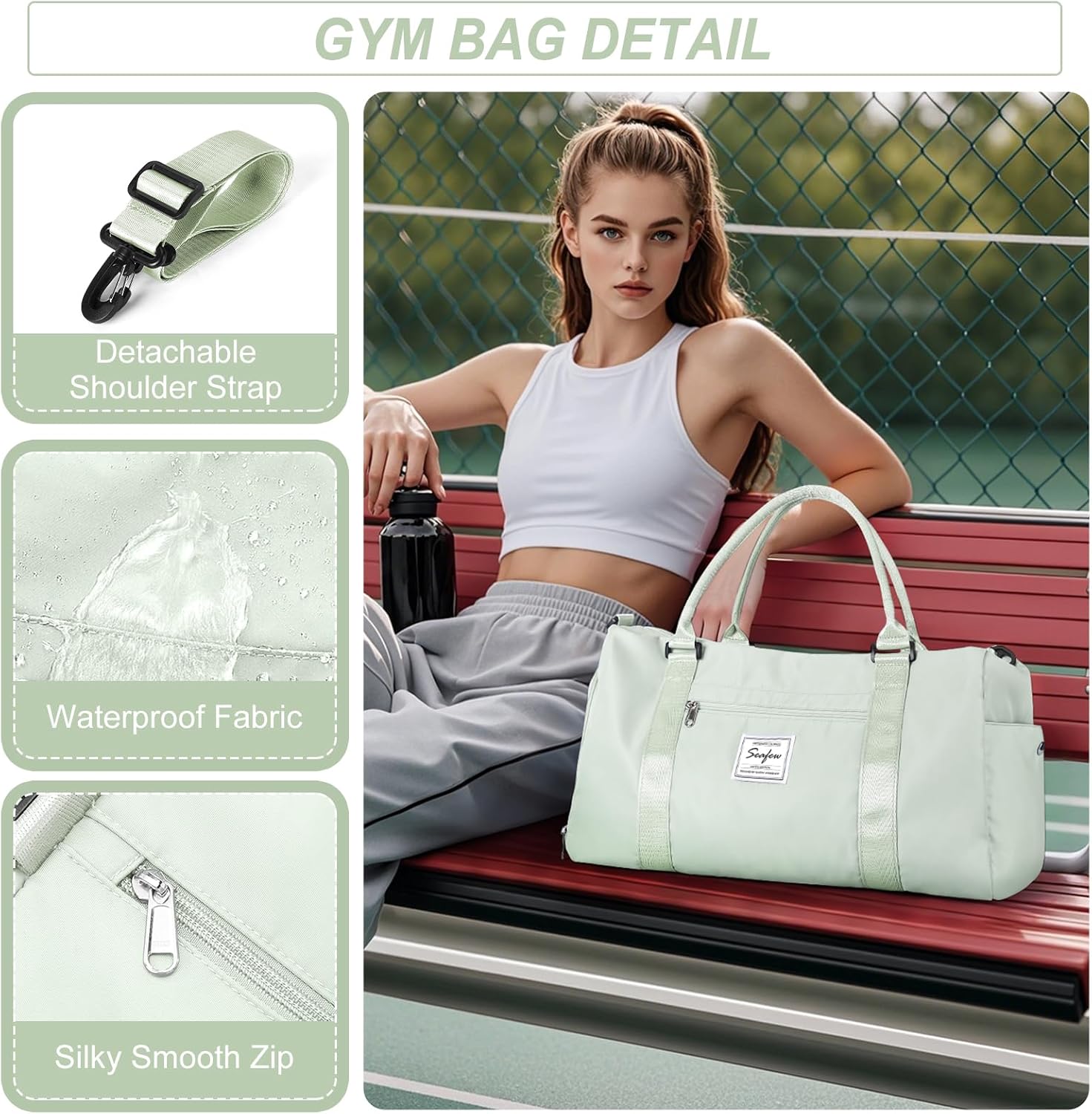 Thumbnail 3 de HYC00 Sport Duffel Bag – Großzügige Sporttasche mit Nass-/Schmutzfach, Schuhfach und praktischem Reisestandard