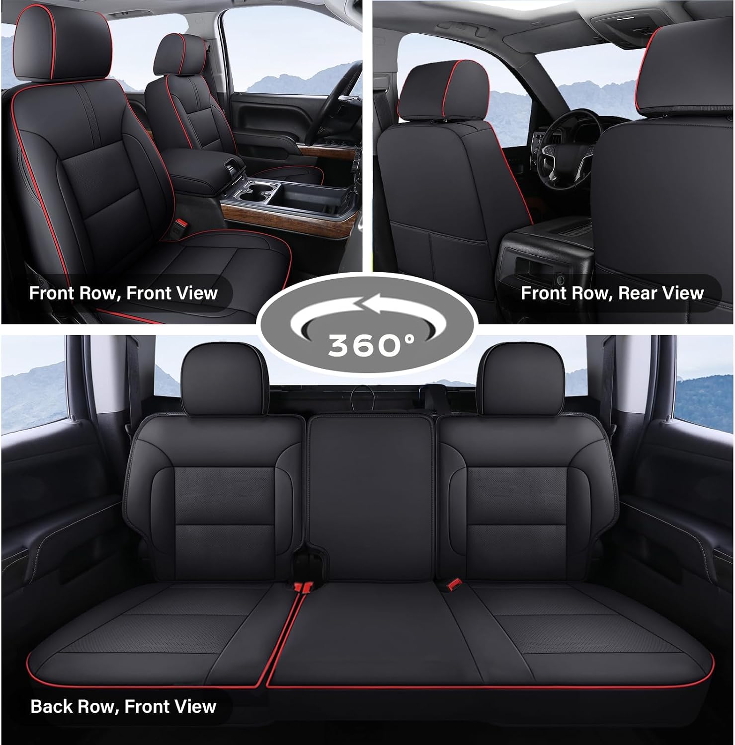 Thumbnail 1 de Coverado Faux Leather Car Seat Covers