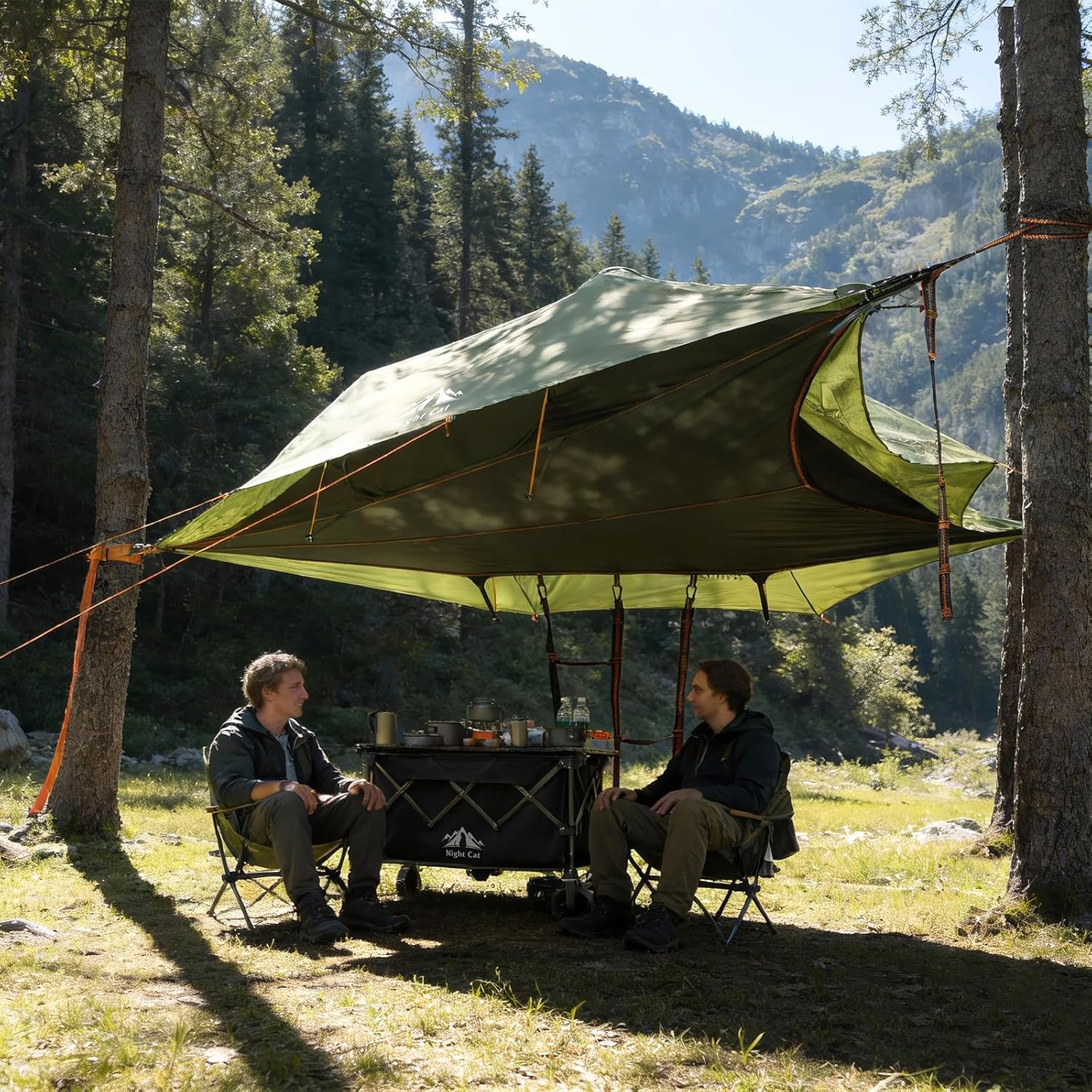 Thumbnail 5 de Night Cat 2 Person Hammock Tent (Triangle Hammock) with Mosquito Net Rainfly