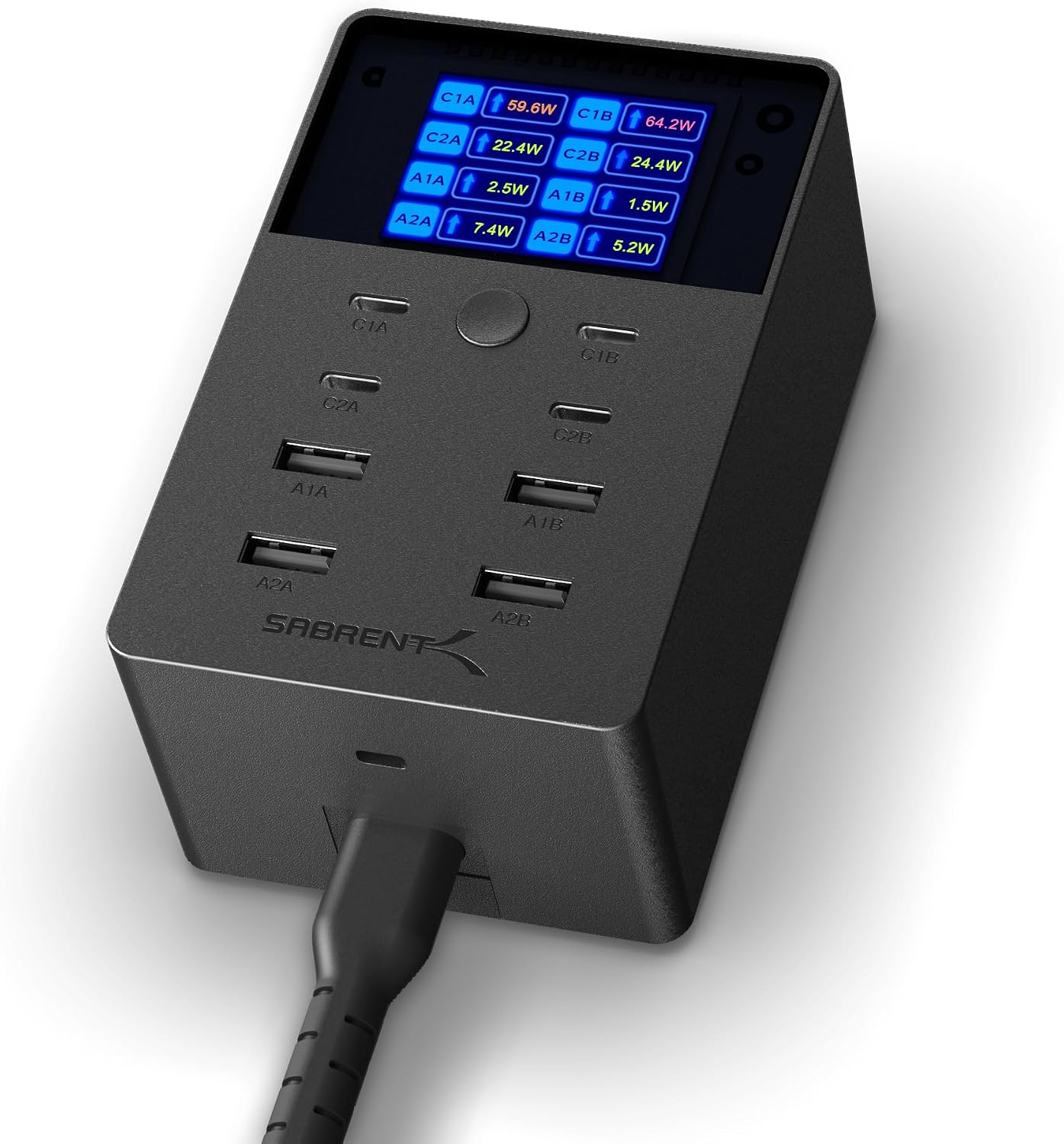 Detalle de SABRENT USB-Ladestation 252 W 8-Port