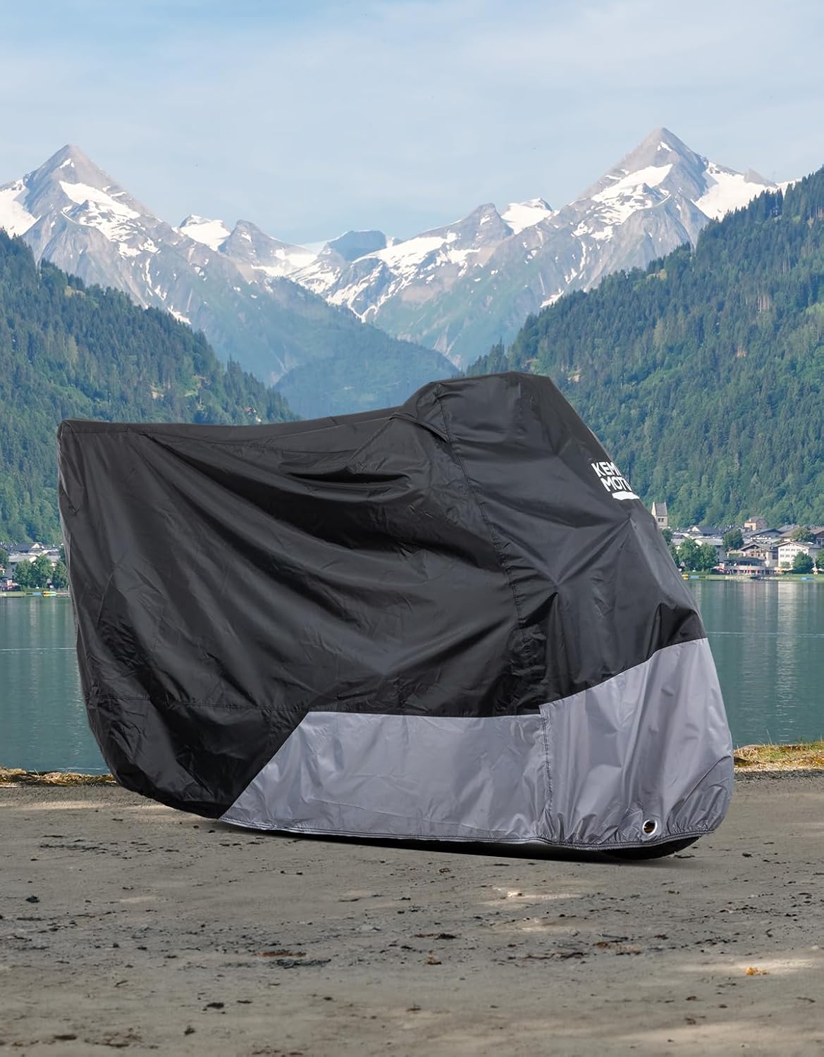 Thumbnail 4 de KEMIMOTO 420D Heavy Duty Waterproof Motorcycle Cover with Side/Top Box Compatibility