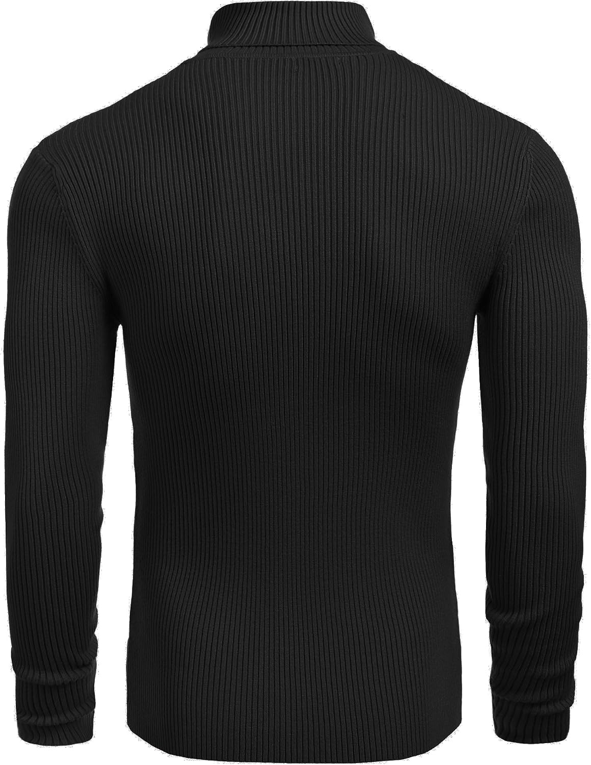 Thumbnail 4 de COOFANDY Ribbed Slim Fit Turtleneck Sweater