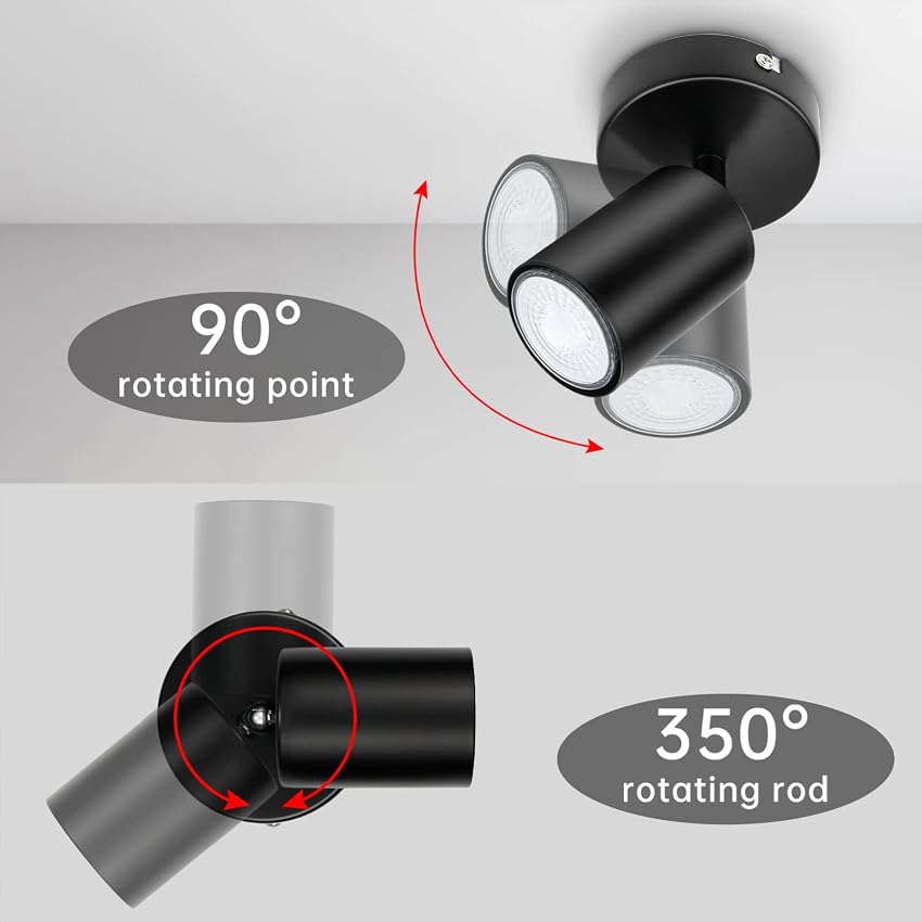 Detalle 2 de Dehobo Foco de pared GU10 ajustable 50W
