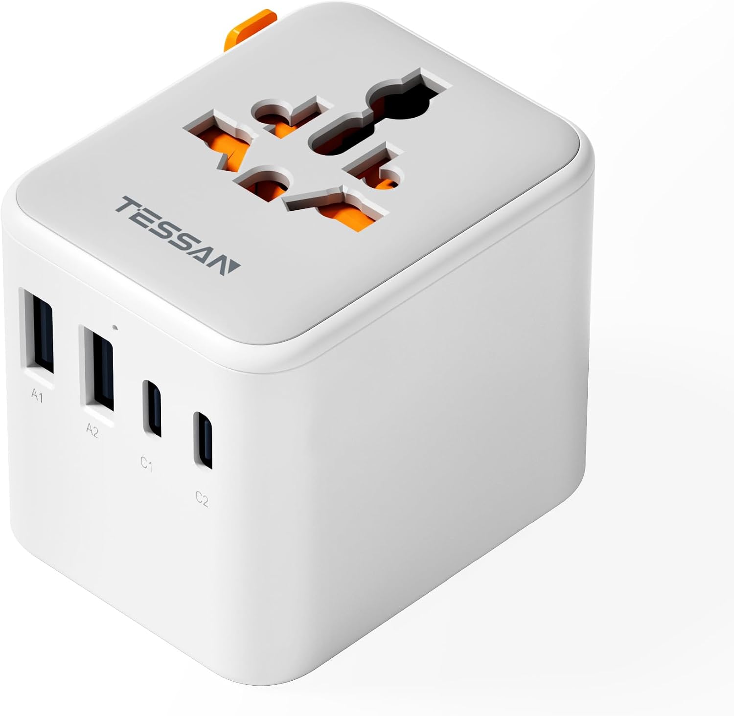 Detalle de TESSAN Universal Travel Adapter 2500W 🔌