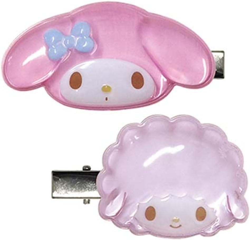 Detalle 2 de ケイカンパニー KT-PUC-ZE ハローキティ ぷっくり立体ヘアクリップ2個セット ゼブラ柄
