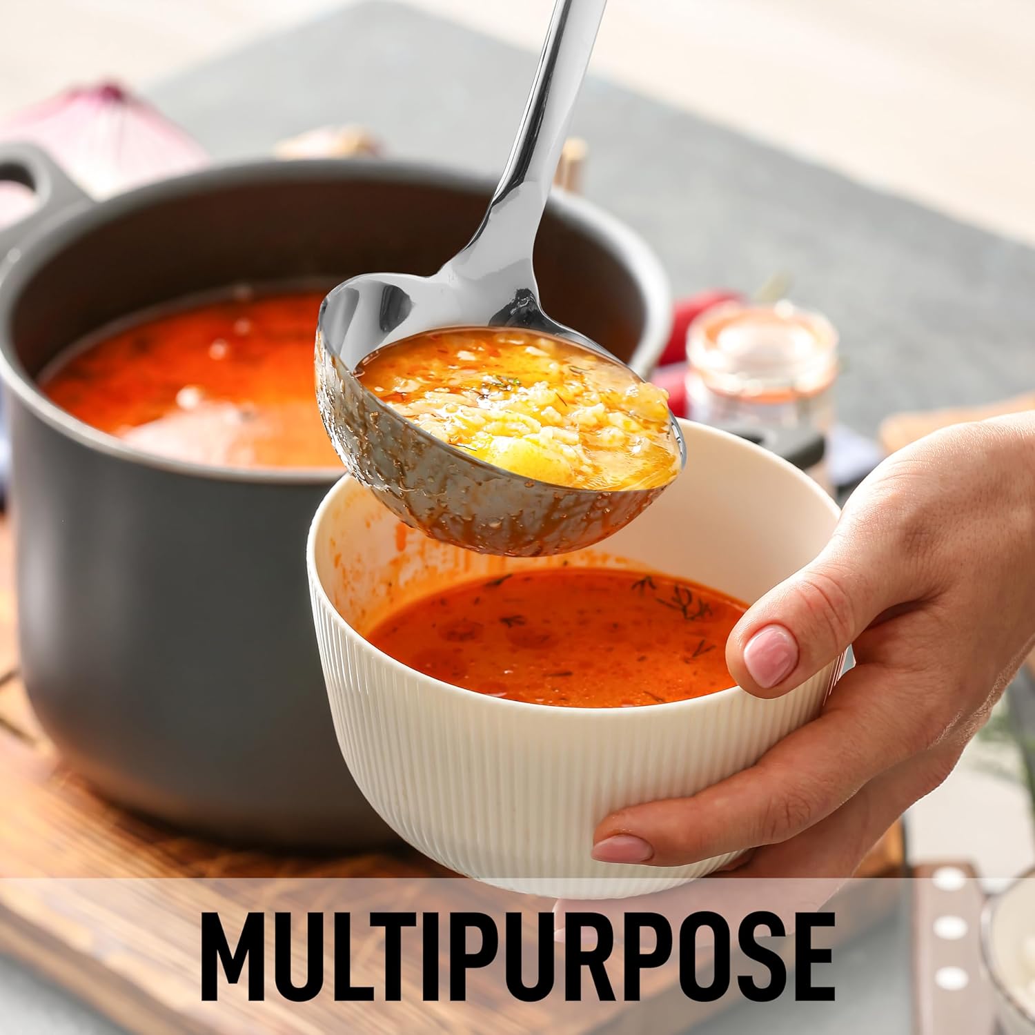 Thumbnail 3 de Zulay Kitchen 13" Stainless Steel Soup Ladle — Large, Durable, Ergonomic