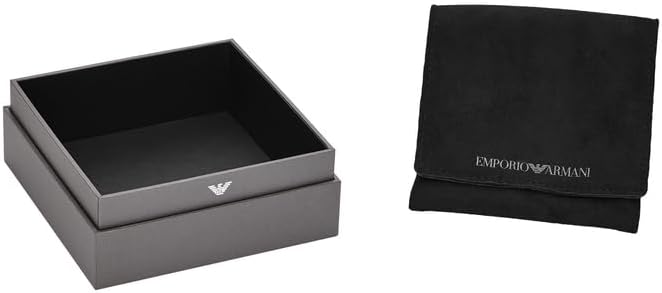 Thumbnail 2 de Emporio Armani Boutons de manchette en acier inoxydable bicolore pour hommes