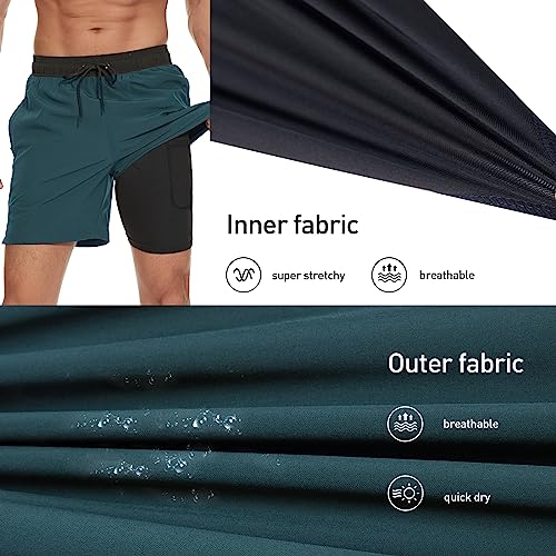 Thumbnail 3 de Arcweg Men’s 2-in-1 Swim Trunks with Compression Liner and Zipper Pockets