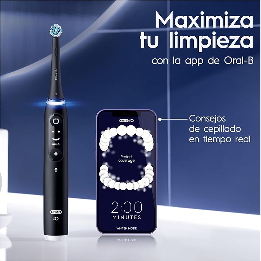 Thumbnail 2 de Oral-B iO 6 Cepillo Eléctrico Negro 🦷 con 3 cabezales y estuche