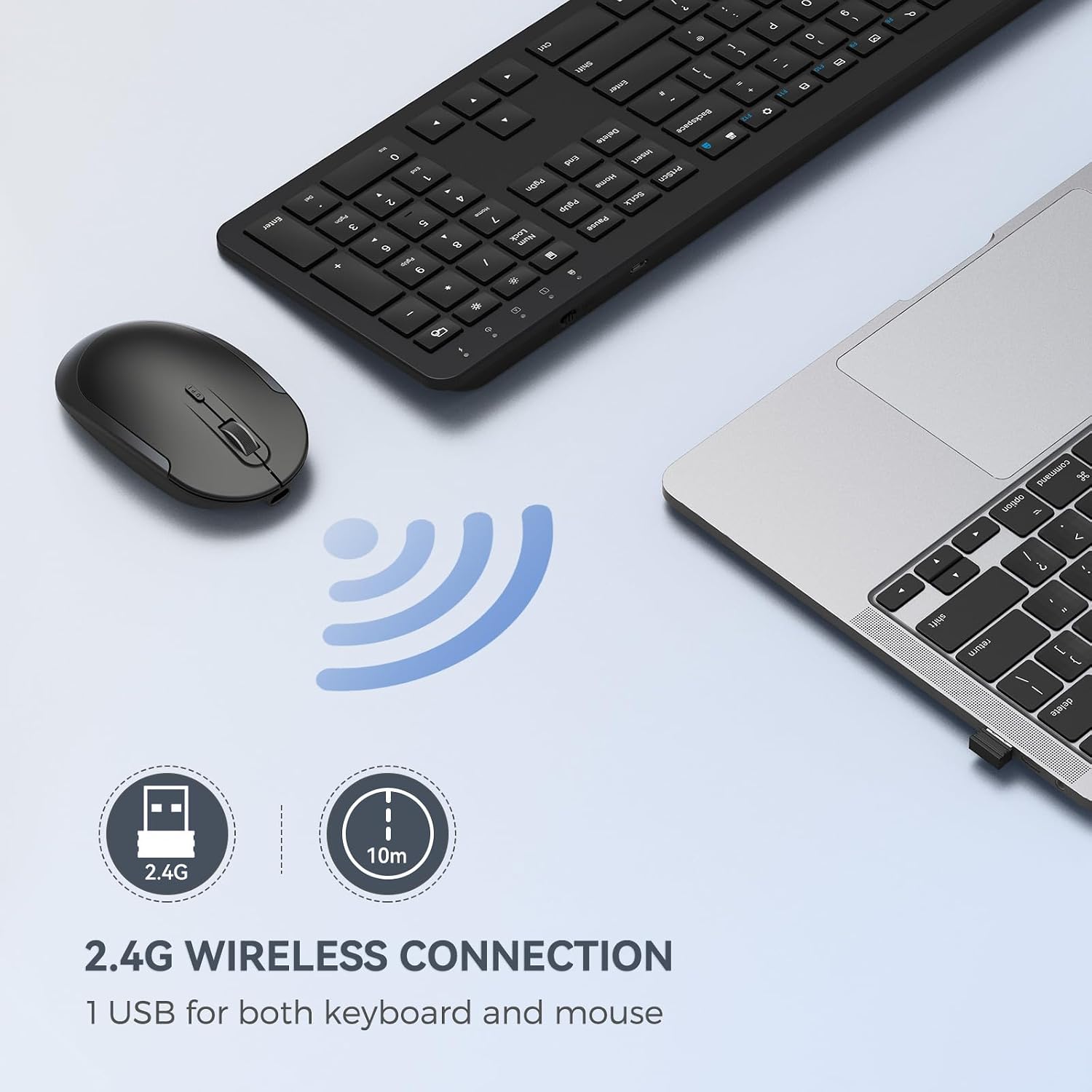 Detalle 2 de seenda SK38-3 wireless keyboard set