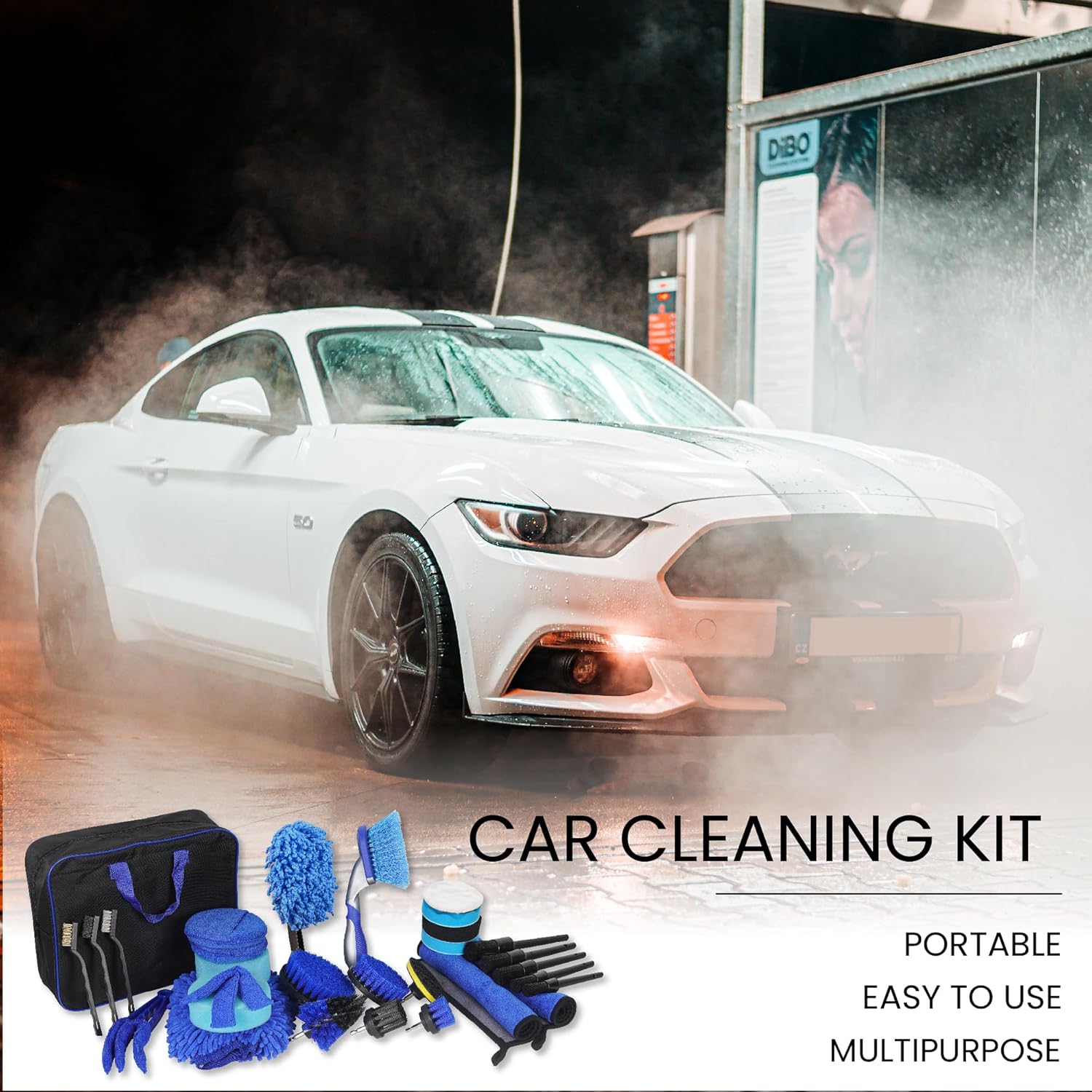 Thumbnail 6 de Bemece 29 Piece car detailing kit - 29pcs