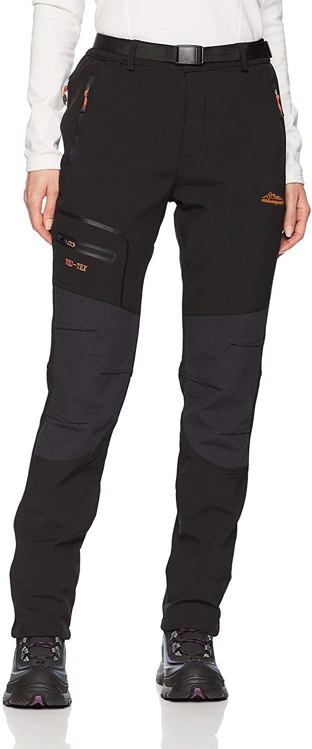 Detalle de BenBoy Damen Wanderhose Wasserdicht Softshellhose Damenhose ❄️?