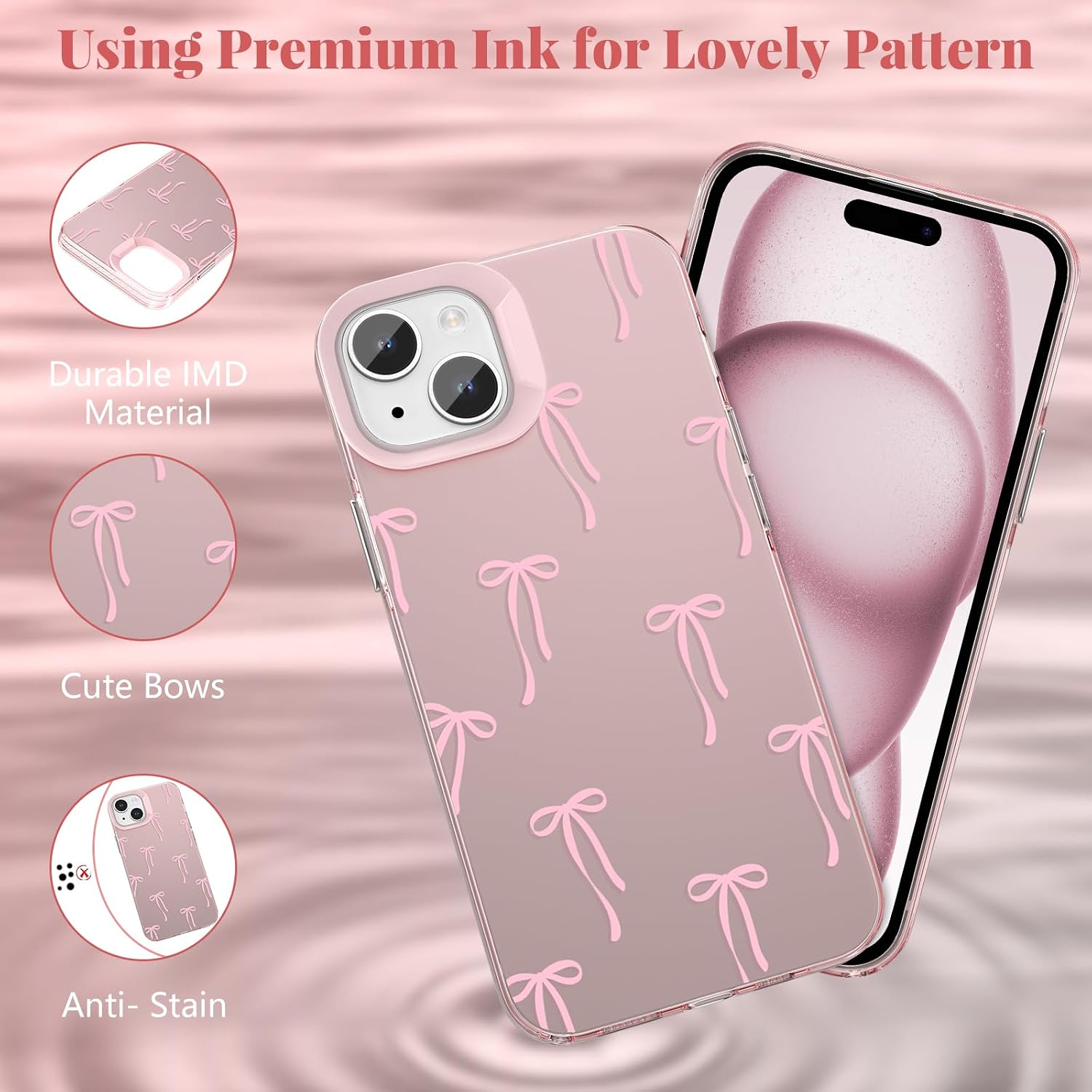 Thumbnail 5 de ZTOFERA Rosa Hülle für iPhone 13/14