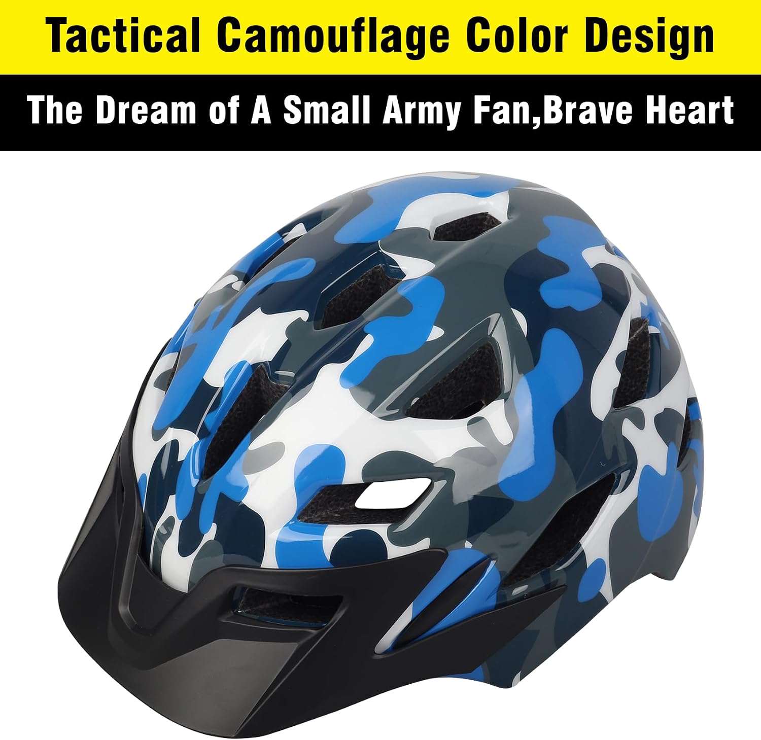 Detalle de Kids Bike Helmet by Bavilk: LED Tail Light, Detachable Visor, and Multi-Sport Versatility