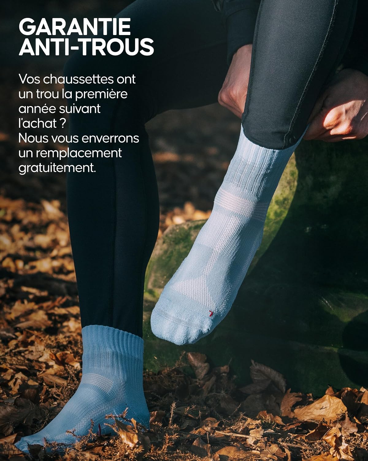 Detalle 2 de DANISH ENDURANCE Chaussettes Running Lot de 3