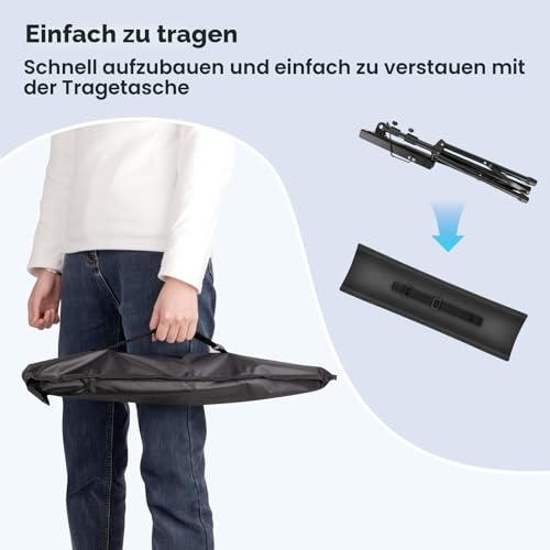 Thumbnail 6 de New Bee Notenständer Klappbar Stabil 2 in 1 – höhenverstellbar, 180° neigbar, Tragetasche