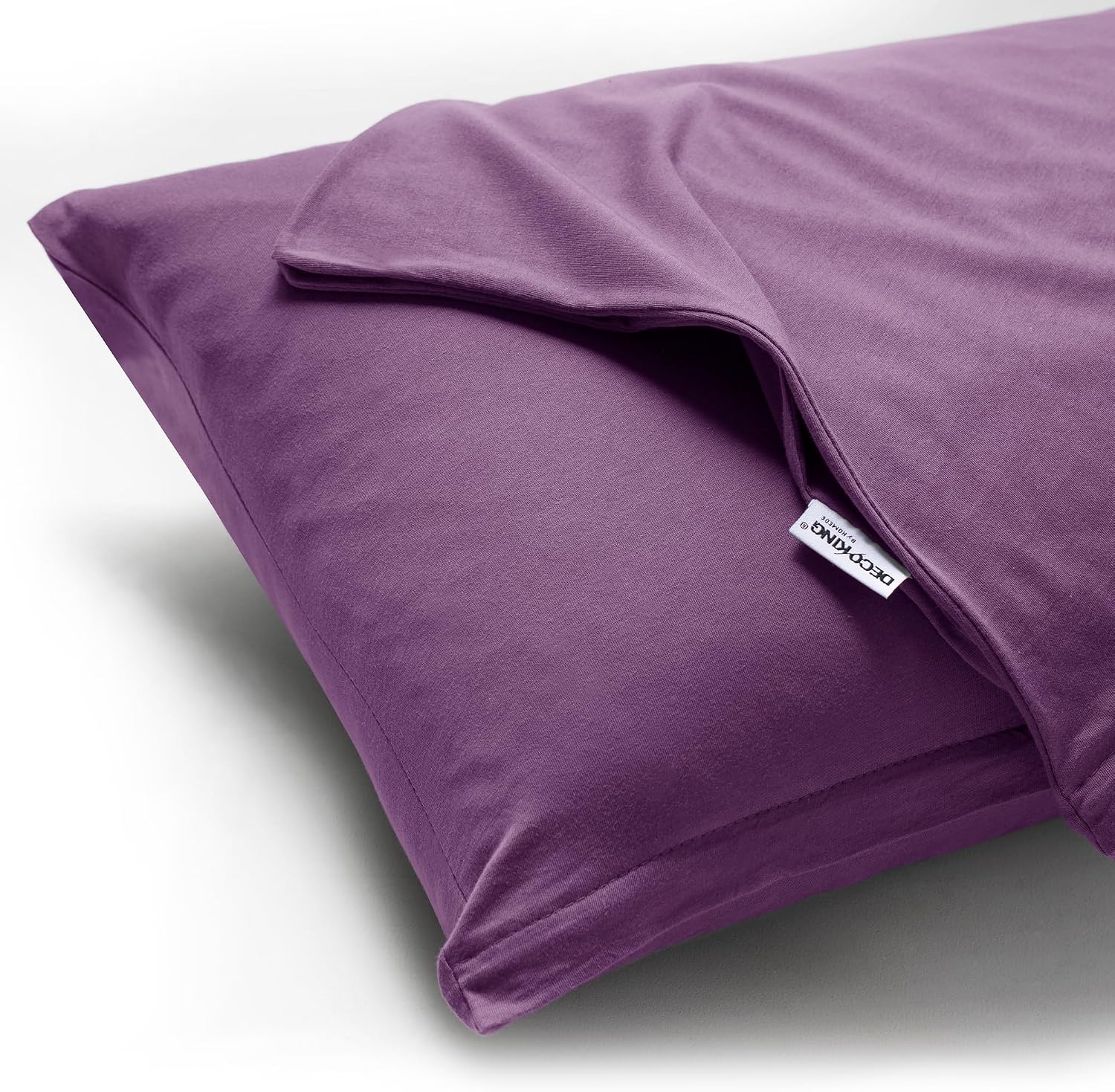 Detalle de DecoKing Jersey Kissenbezüge 40x200 cm – 2er Set
