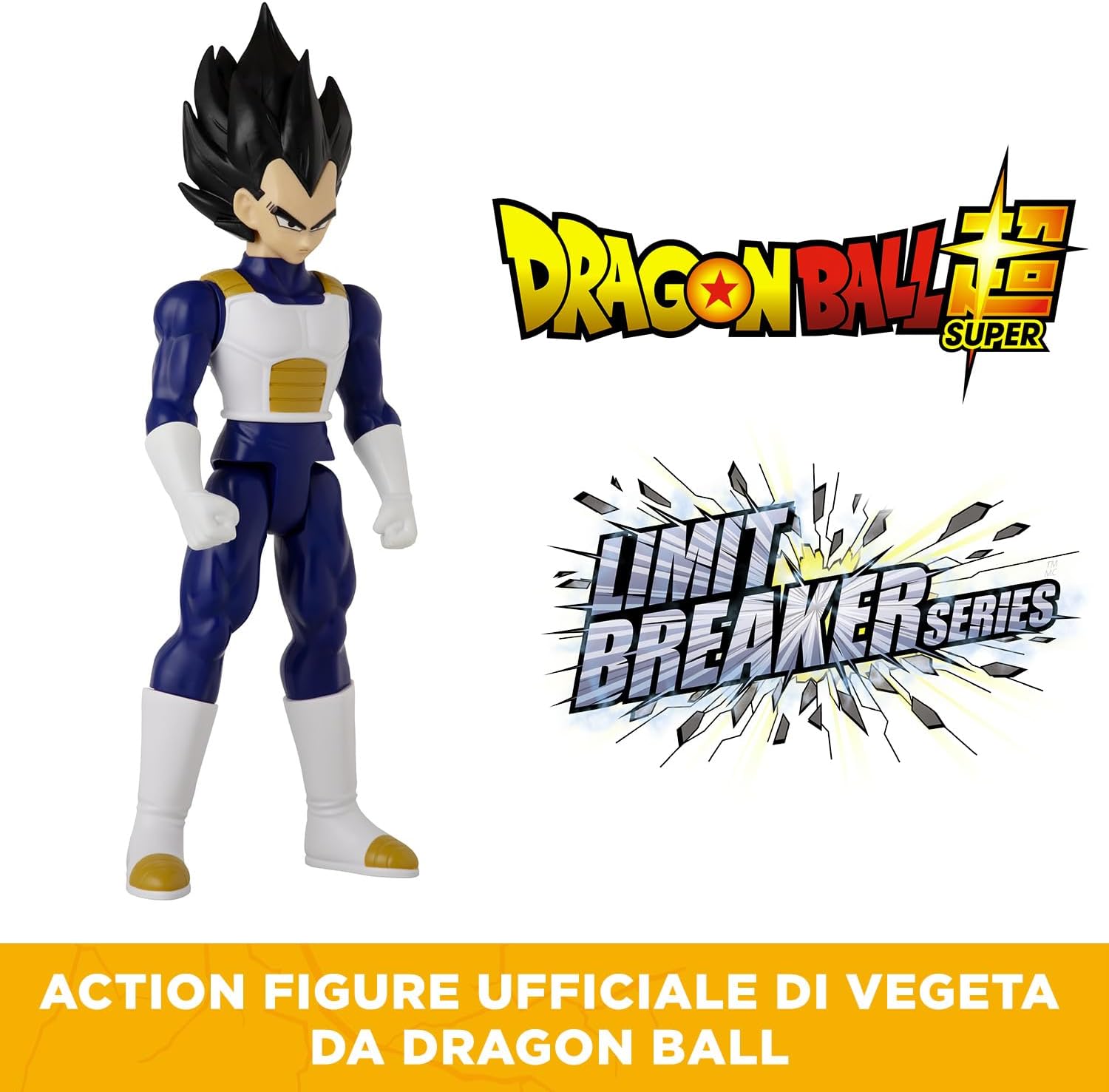 Detalle 2 de Dragon Ball Super Bandai Vegeta – Figurina Gigante Limit Breaker 30 cm, licenza ufficiale Bandai