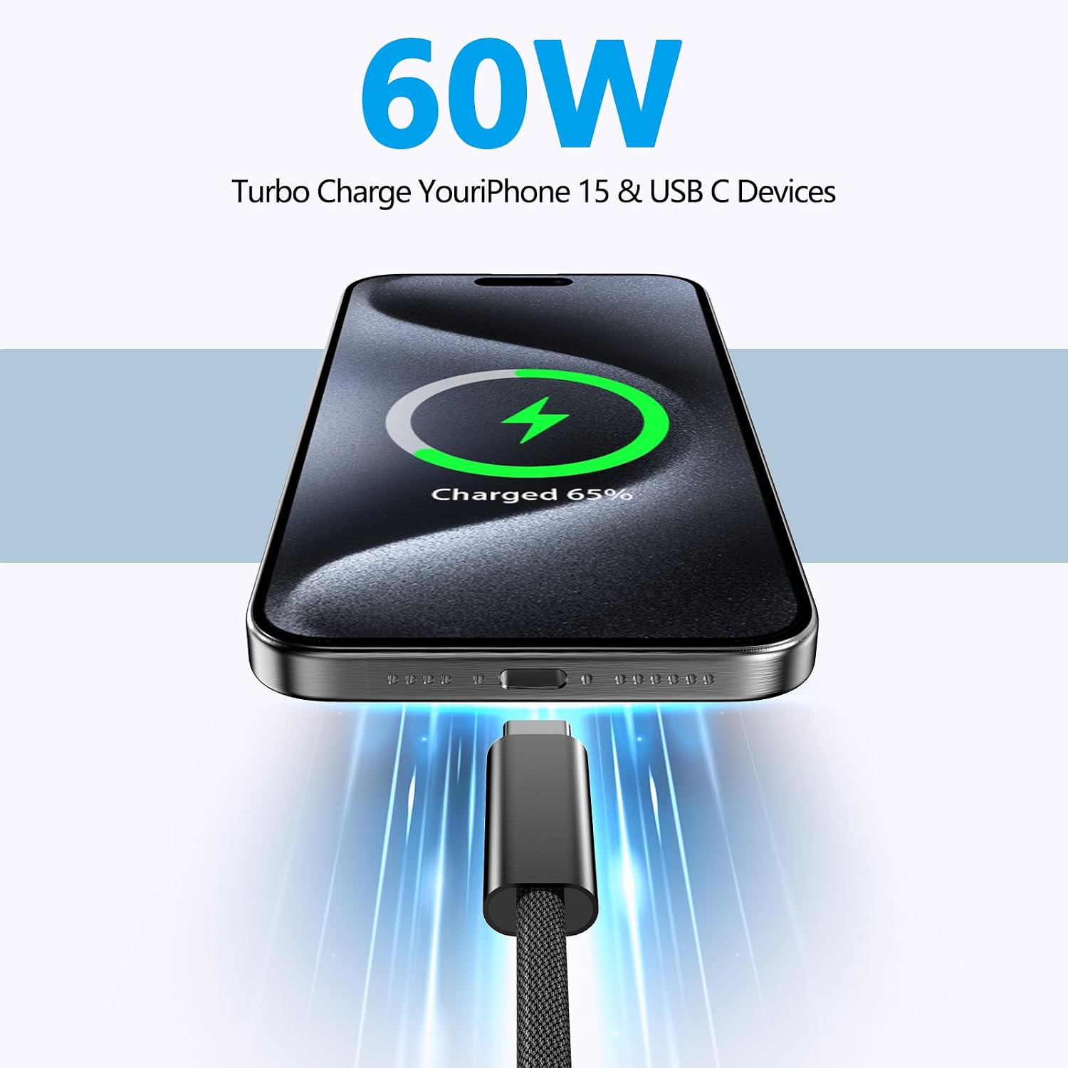 Thumbnail 1 de USB-C to USB-C Cable 5m 60W PD