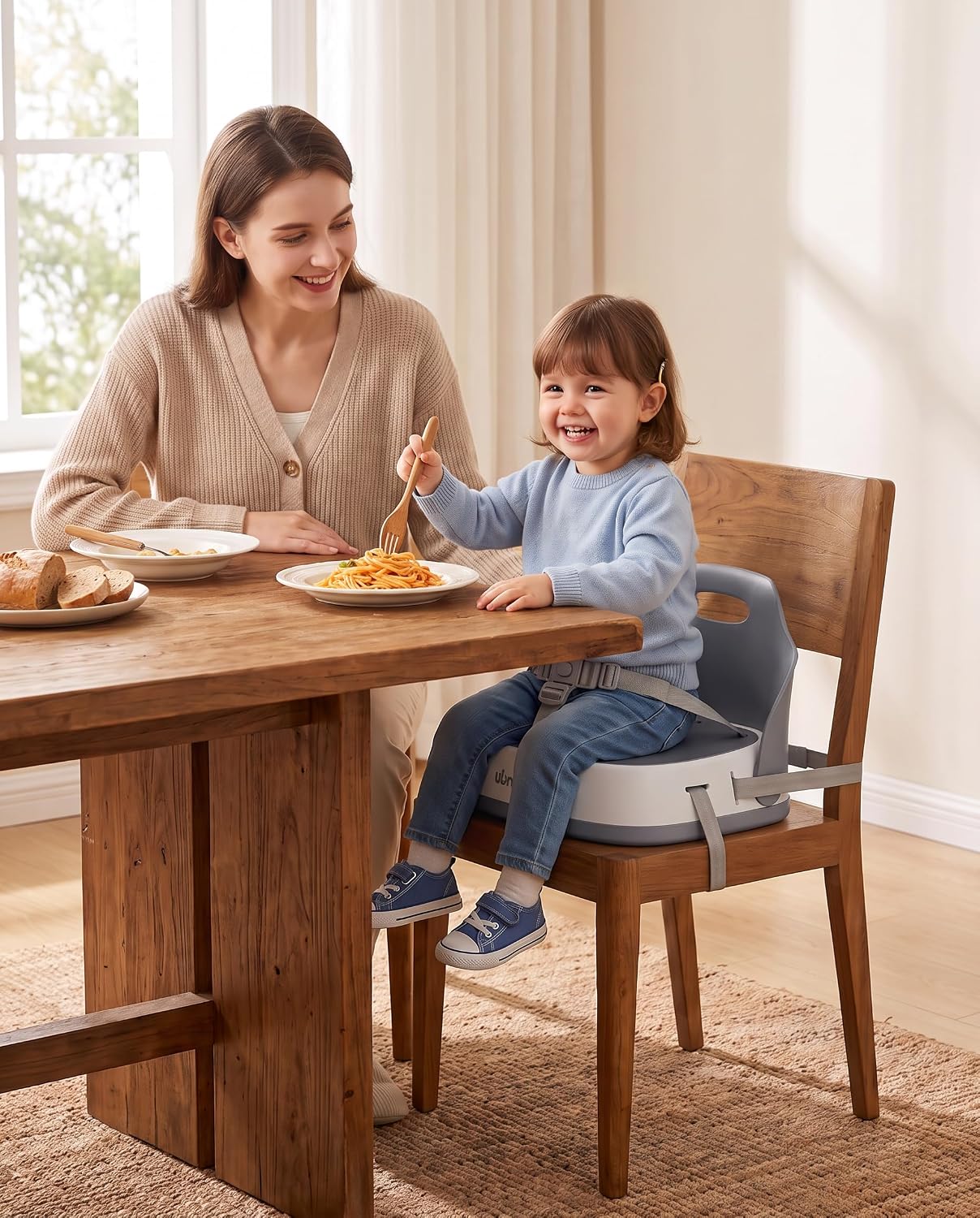 Thumbnail 4 de UBRAVOO Baby Booster Seat with Adjustable Straps and 3-Point Harness