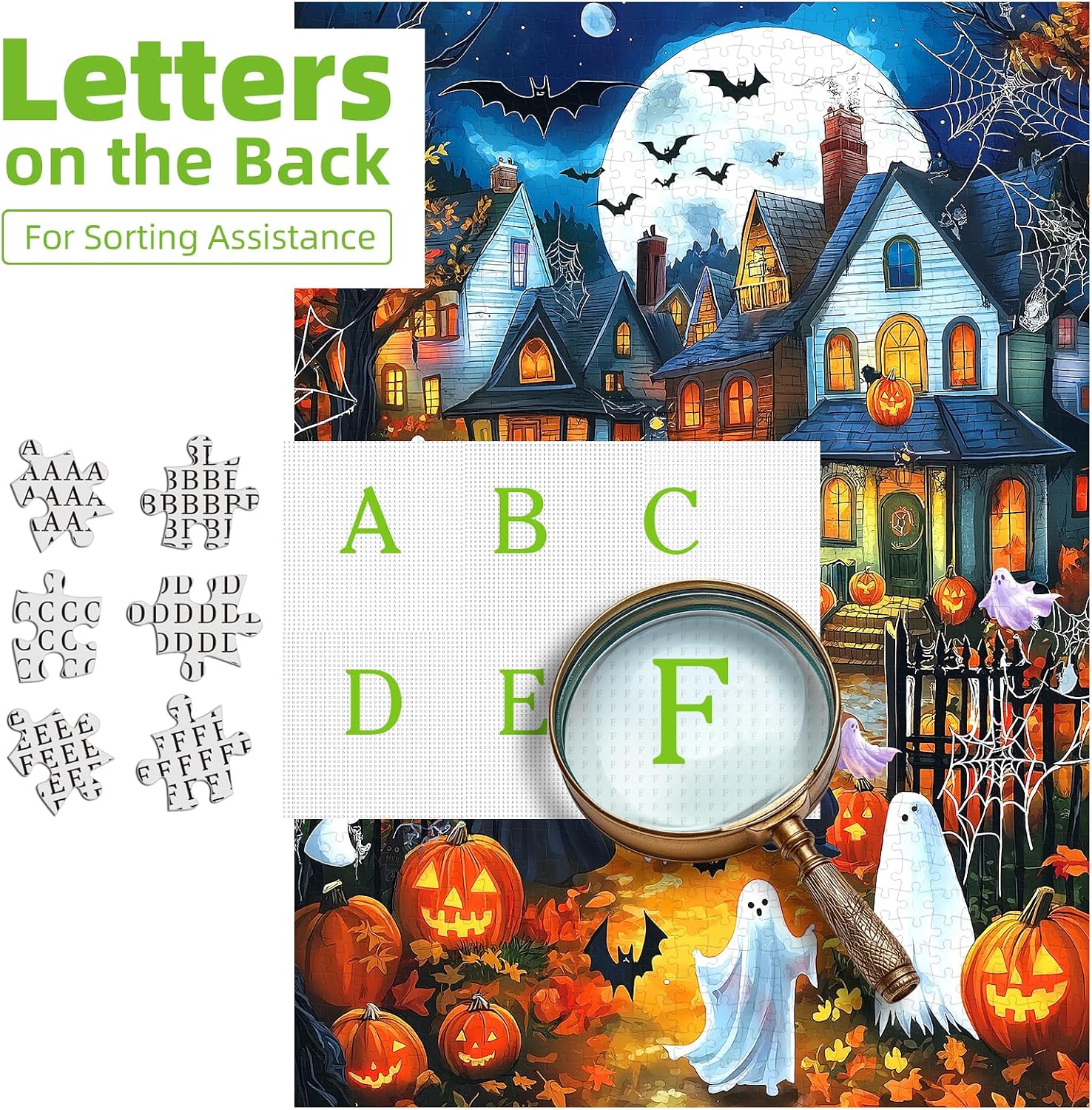 Detalle de Blueforest Halloween Jigsaw Puzzle, 1,000 Pieces