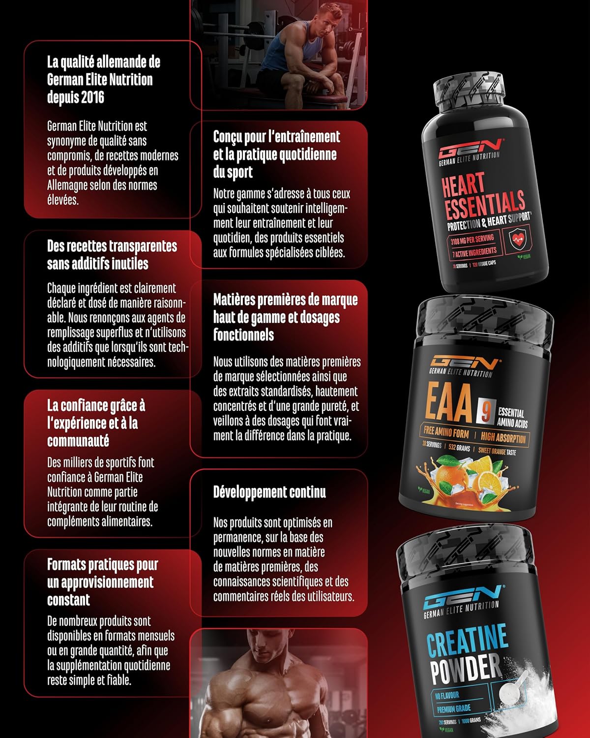 Thumbnail 6 de Turkesteron Max GEN GERMAN ELITE NUTRITION – 120 capsules (1510 mg par portion journalière, vegan)