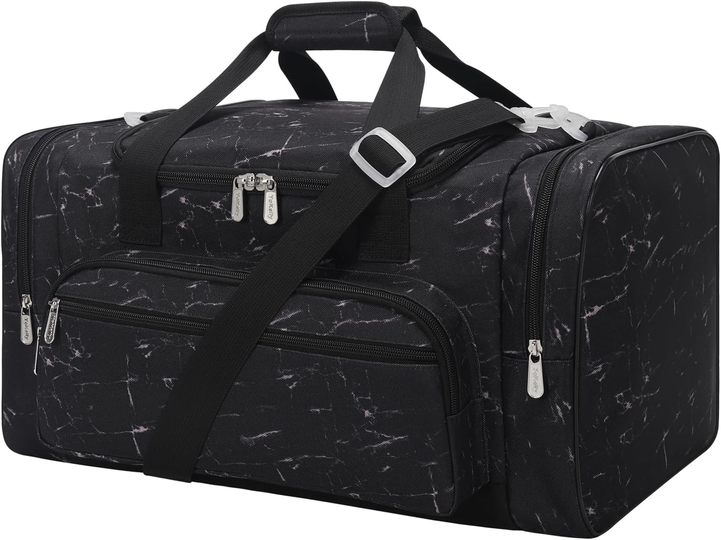 Detalle de Sport Holdall Duffle Bag 55L – 55L Gym Duffle with Shoulder Strap (Black)