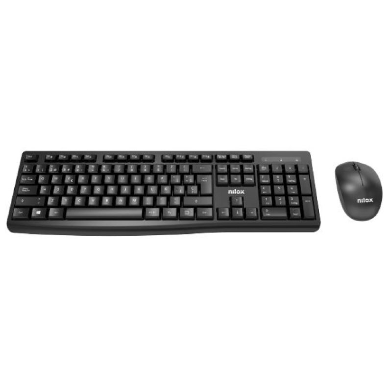 Thumbnail 1 de Nilox Combo Teclado y Ratón Inalámbricos Negro NXKMWE012: kit cómodo para oficina y casa