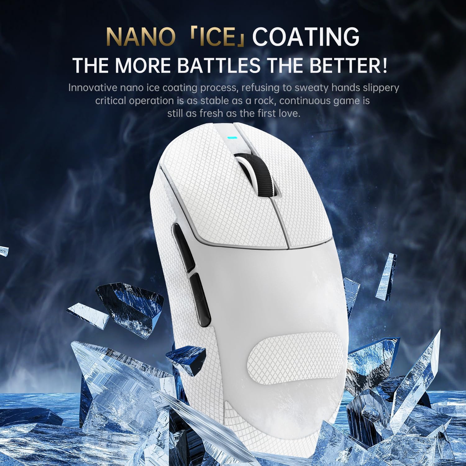 Detalle de ATTACK SHARK X8PPO 8K Gaming-Maus 55 g