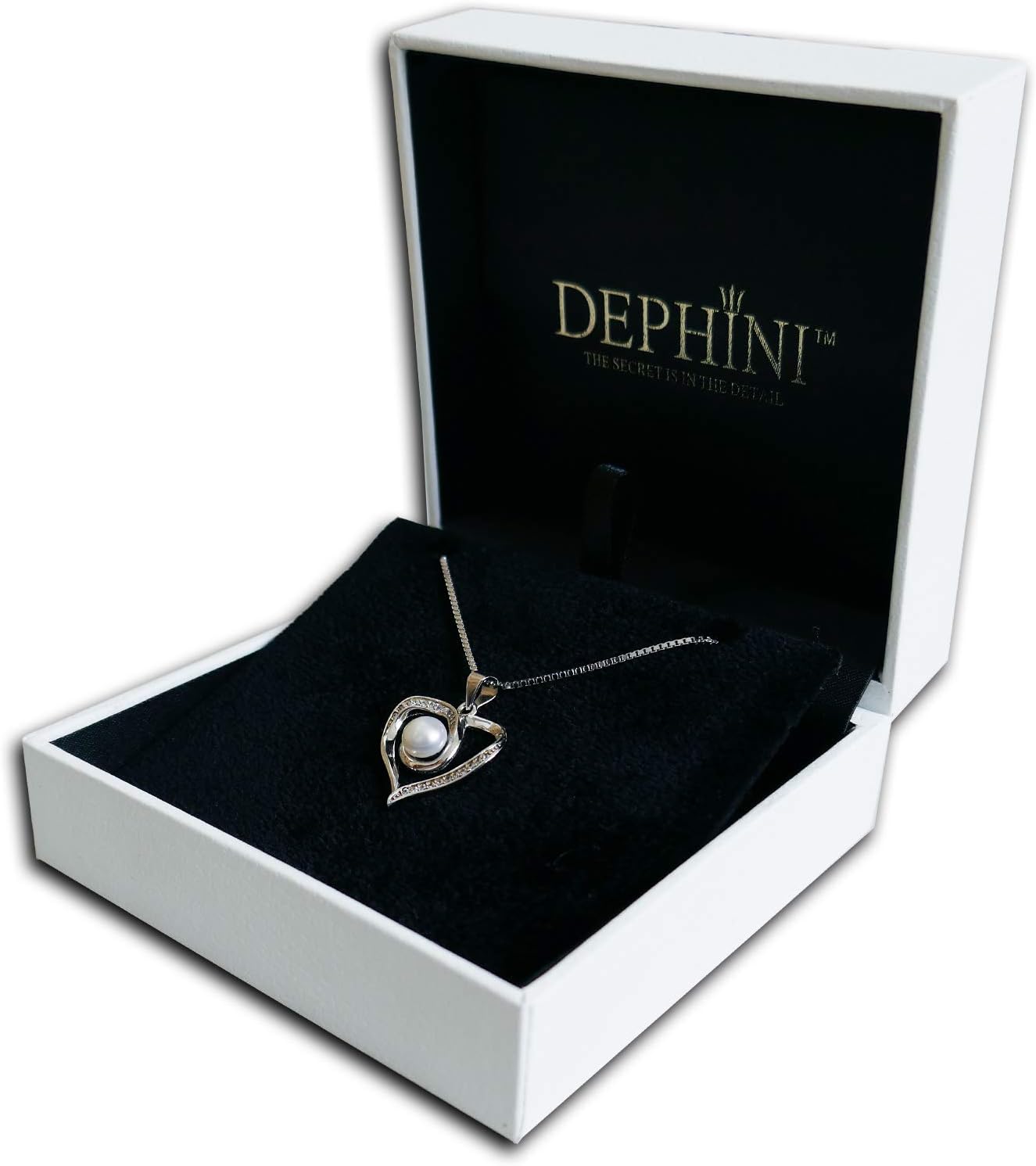 Thumbnail 6 de DEPHINI Doppel Herz Kette aus 925 Silber