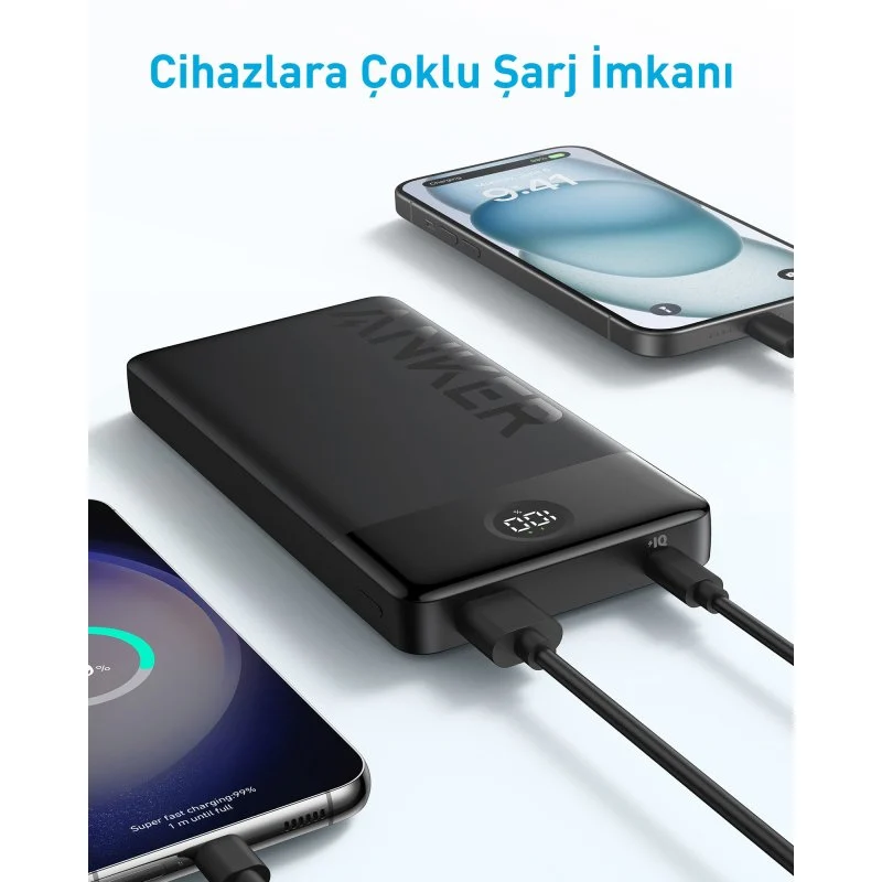 Thumbnail 2 de Anker PowerCore Power Bank 20000mAh 15W con USB-C y USB-A – Negra