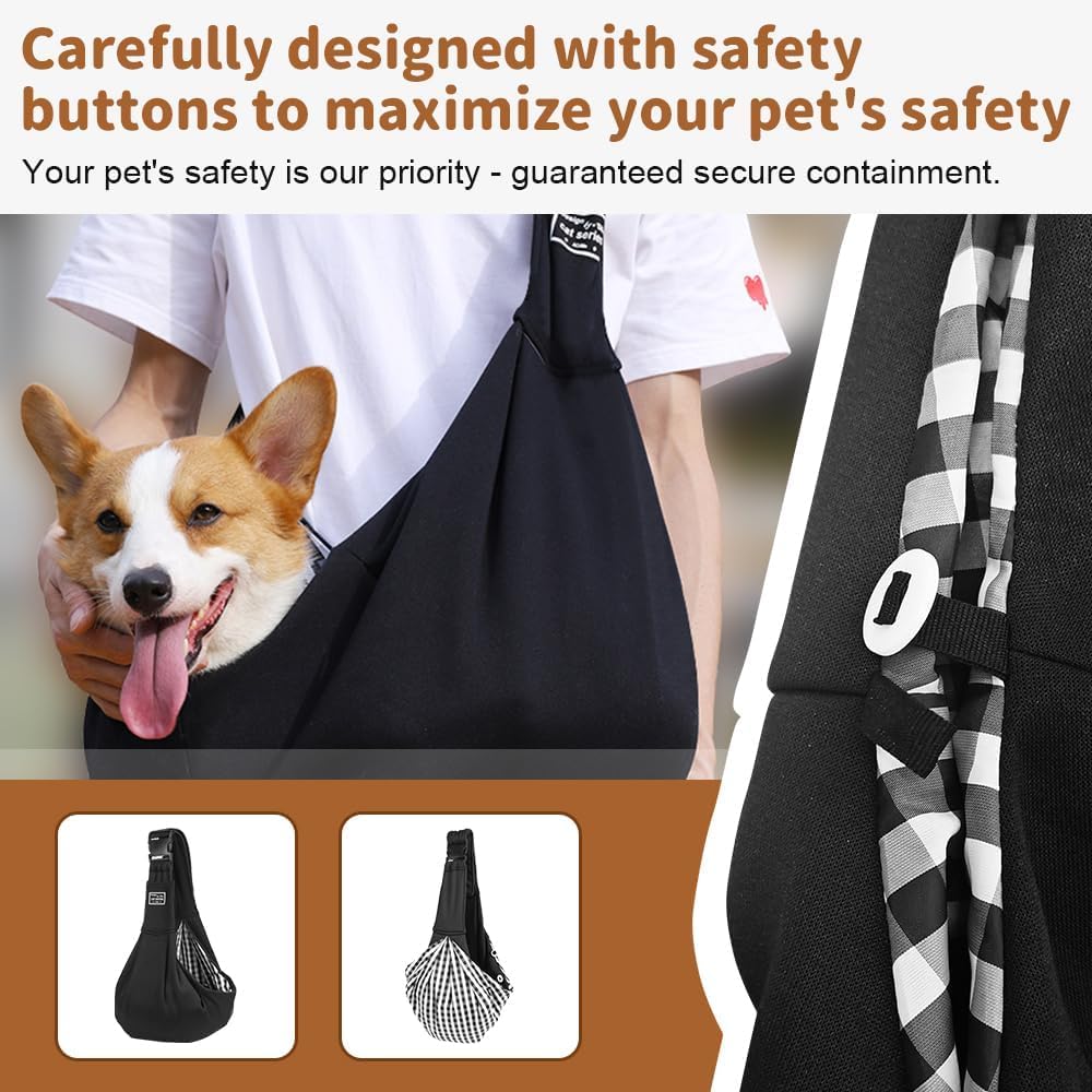 Thumbnail 4 de Hurluksi Dog Sling Carrier for Small Dogs 15 lb