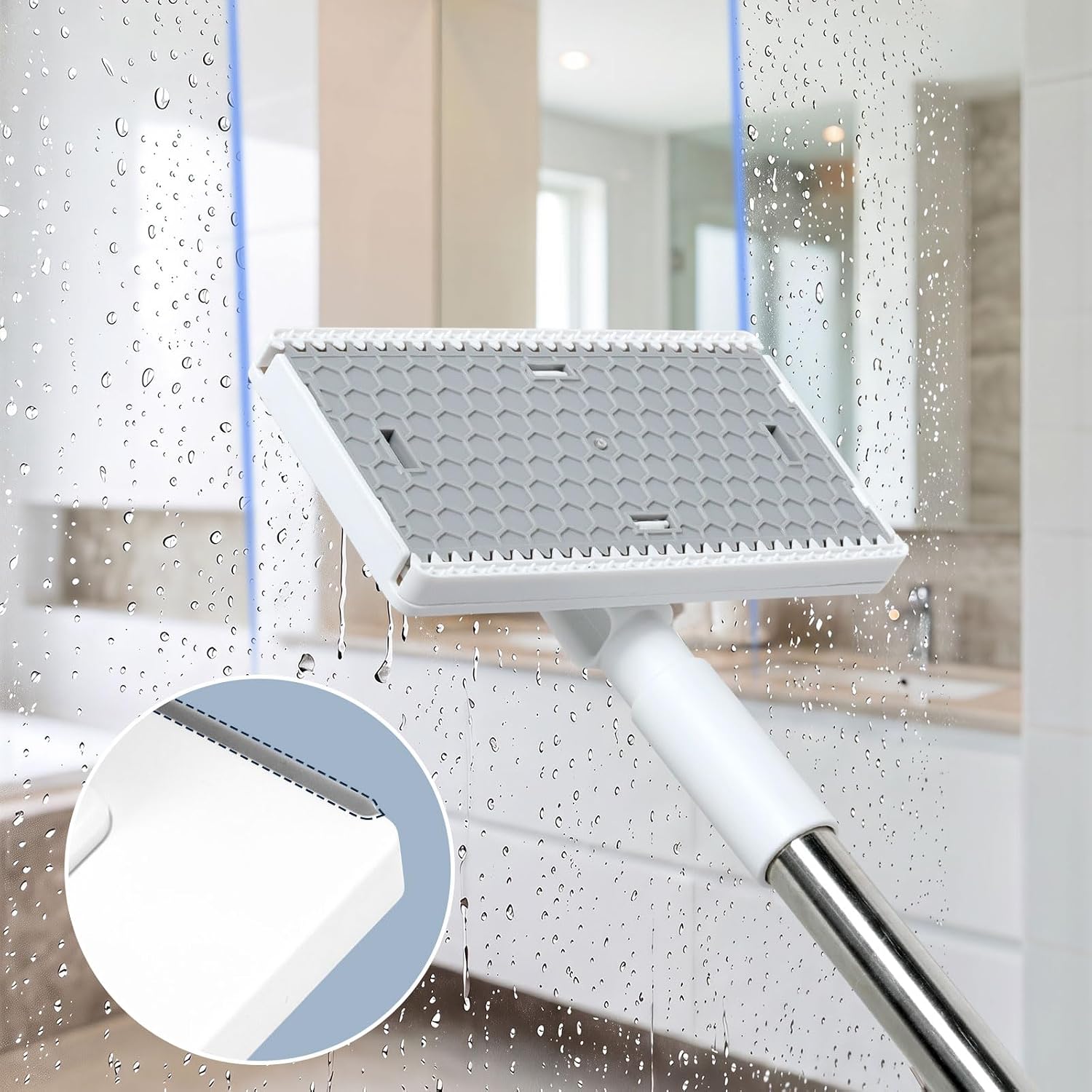 Detalle de Masthome Snap Grip Mini Mop with Built-in Squeegee