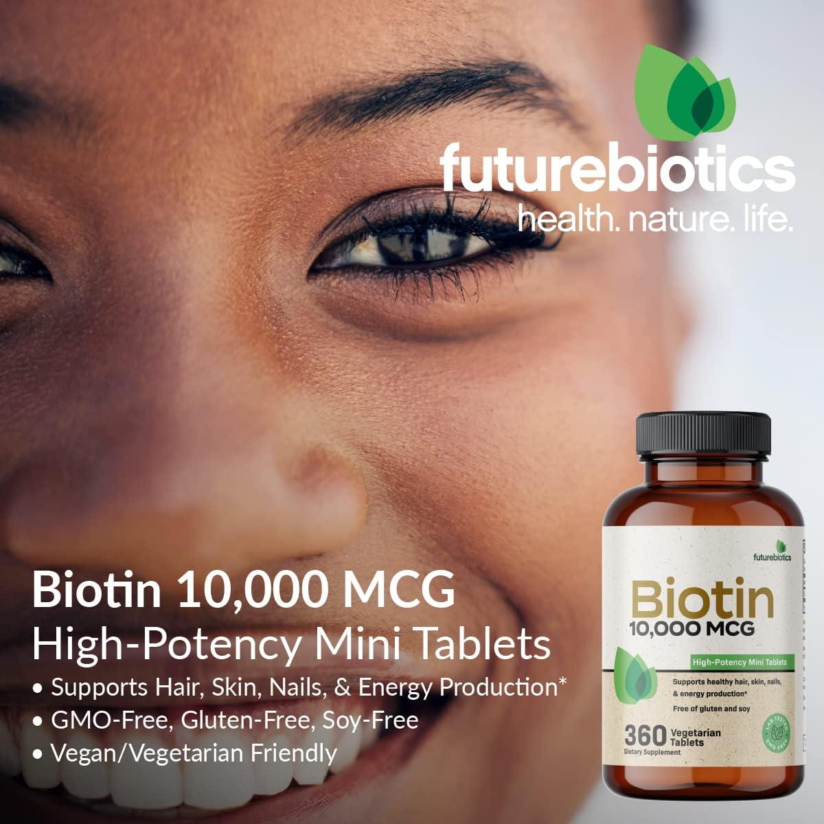 Detalle de Futurebiotics Biotin Supplement 10,000 mcg