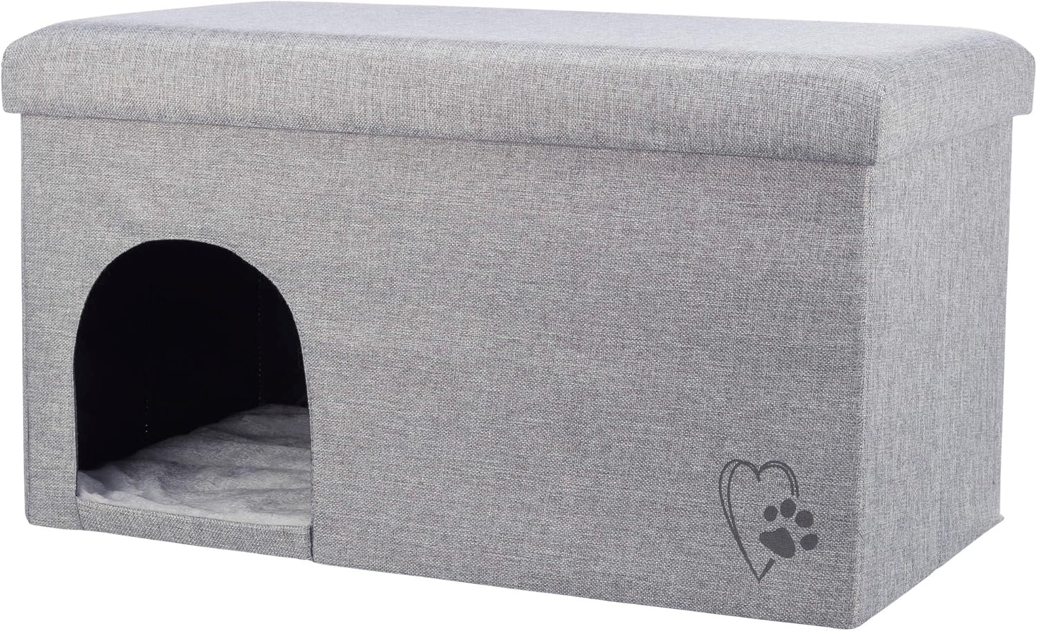 Detalle de Trixie Grotte pour Chat Kimy 72 × 40 × 40 cm — Gris Clair, douillette et pratique