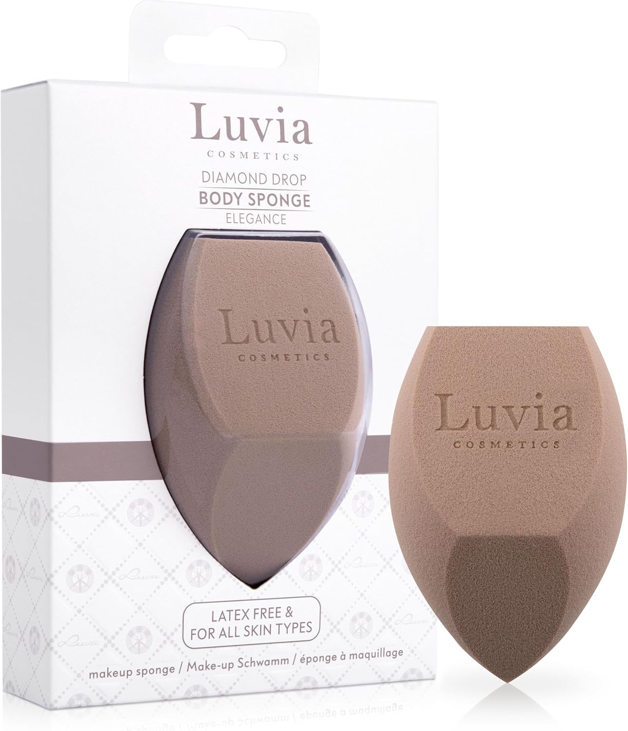 Detalle de Luvia spugna grande per fondotinta XXL: texture idrofila, illuminante e per trucco in polvere