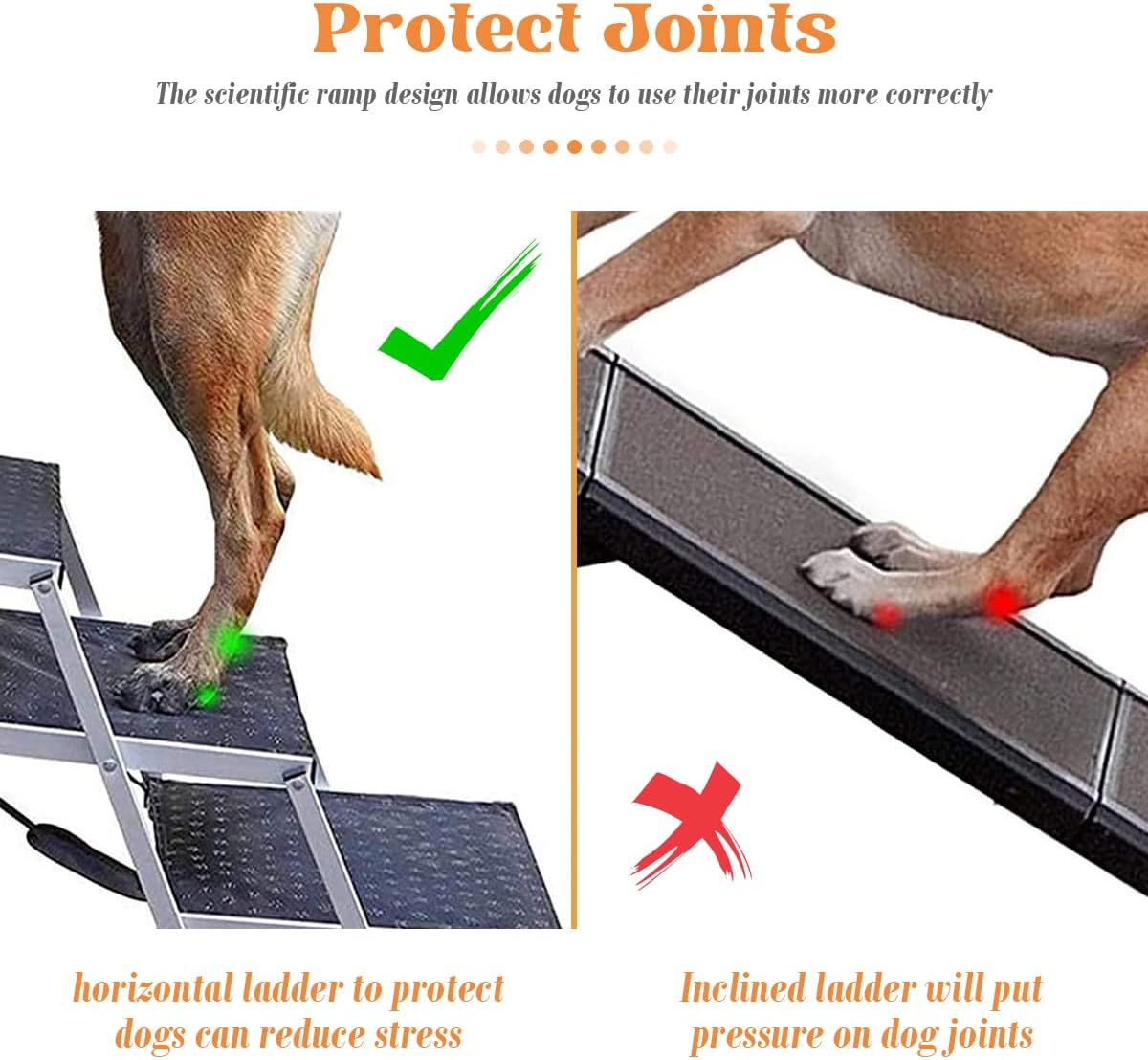 Thumbnail 3 de Bounabay Hundetreppe 4 Stufen, für Hunde bis 75 kg