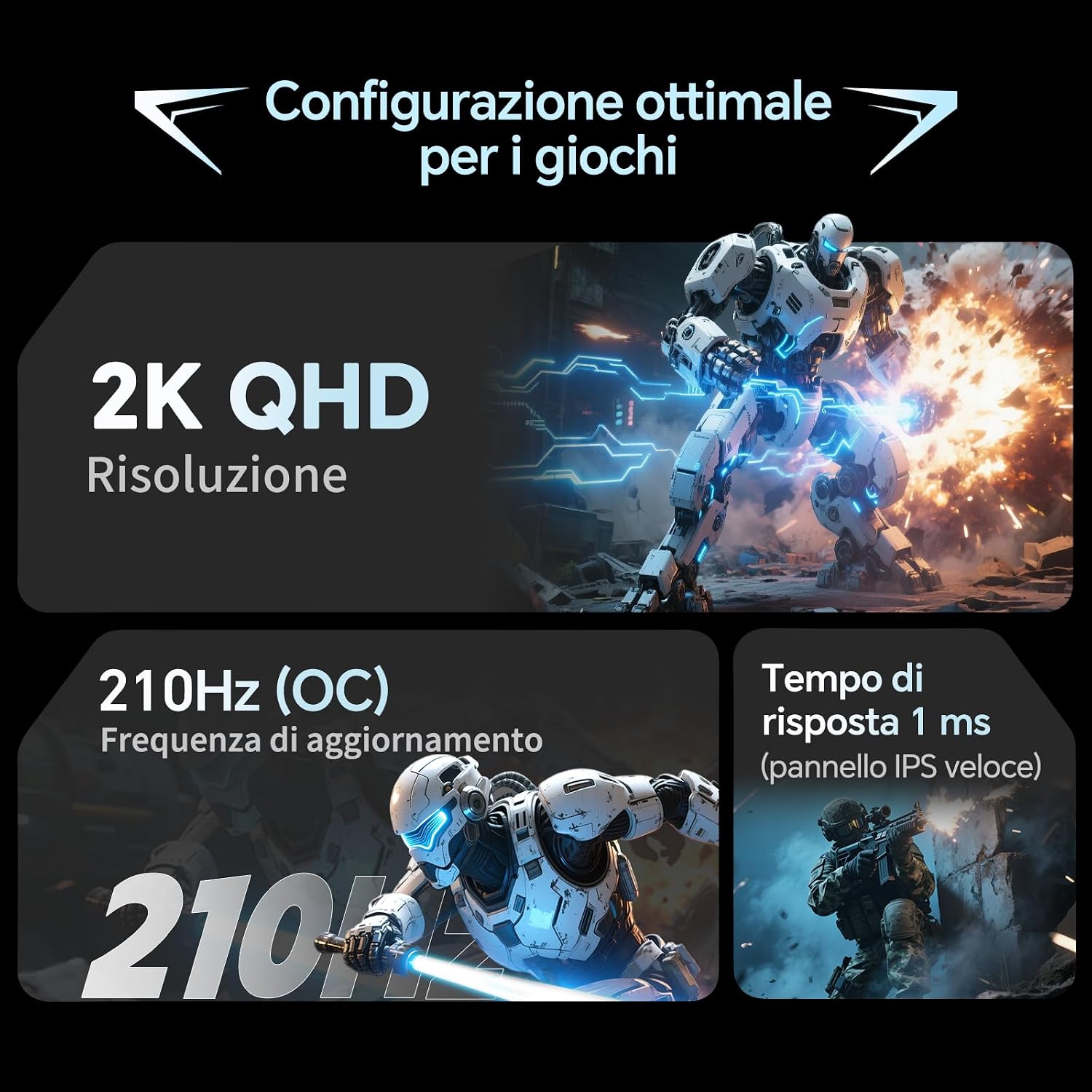 Detalle 2 de KTC Monitor 27 Pollici 2K 200Hz
