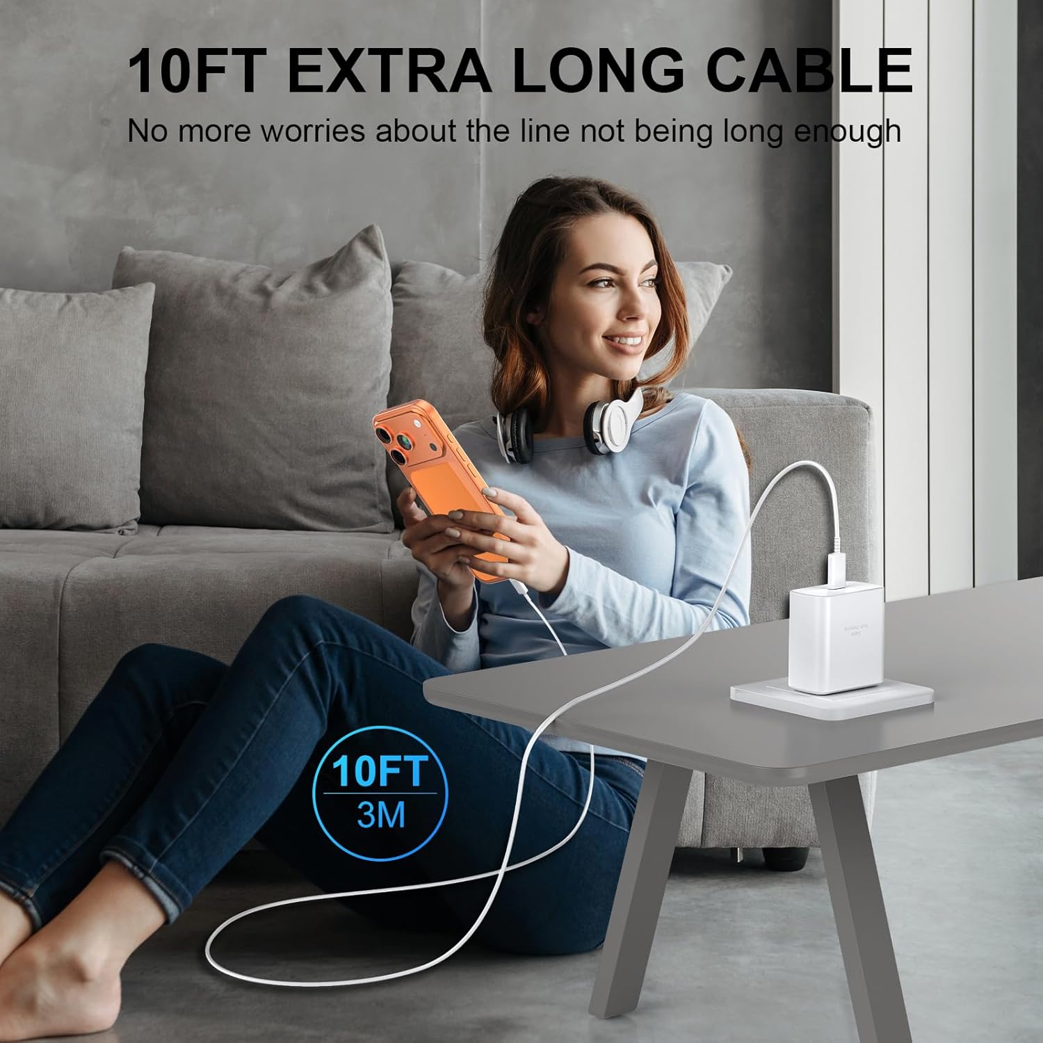 Thumbnail 6 de iPhone 17 45W Fast Charger with 10ft USB‑C Cable